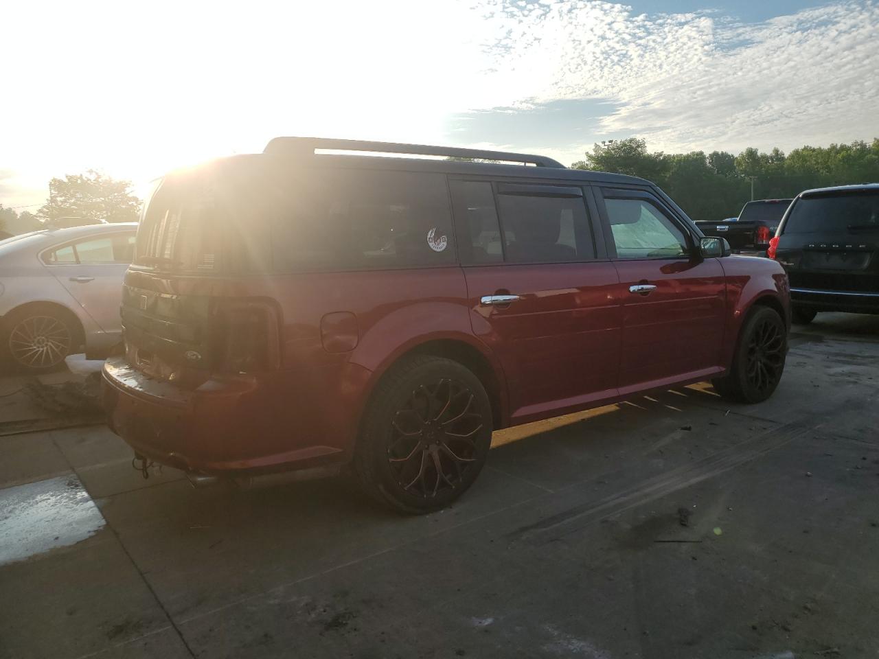 2018 Ford Flex Limited Burgundy vin: 2FMGK5D82JBA22650