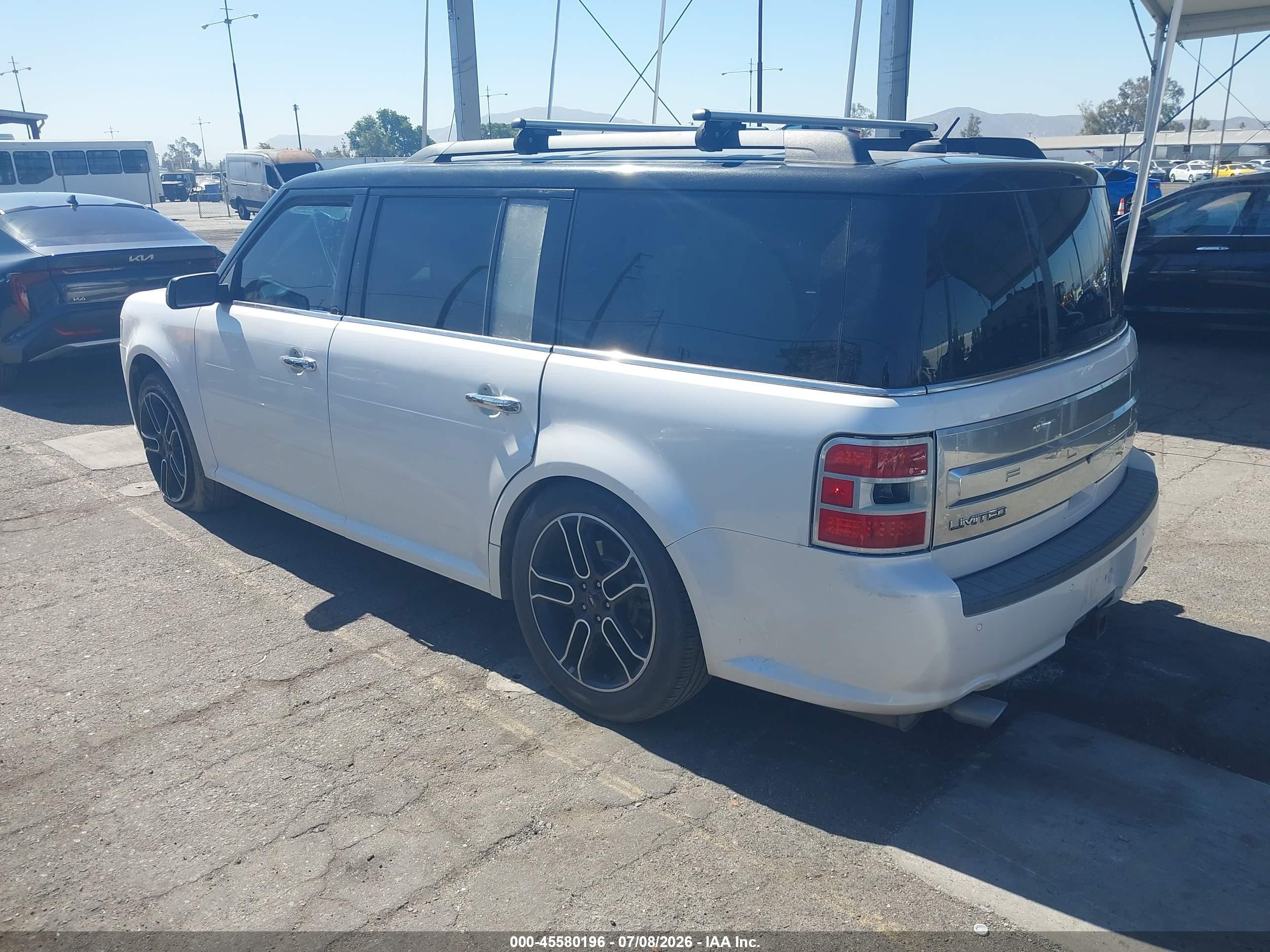 2013 Ford Flex Limited Белый vin: 2FMGK5D83DBD23688
