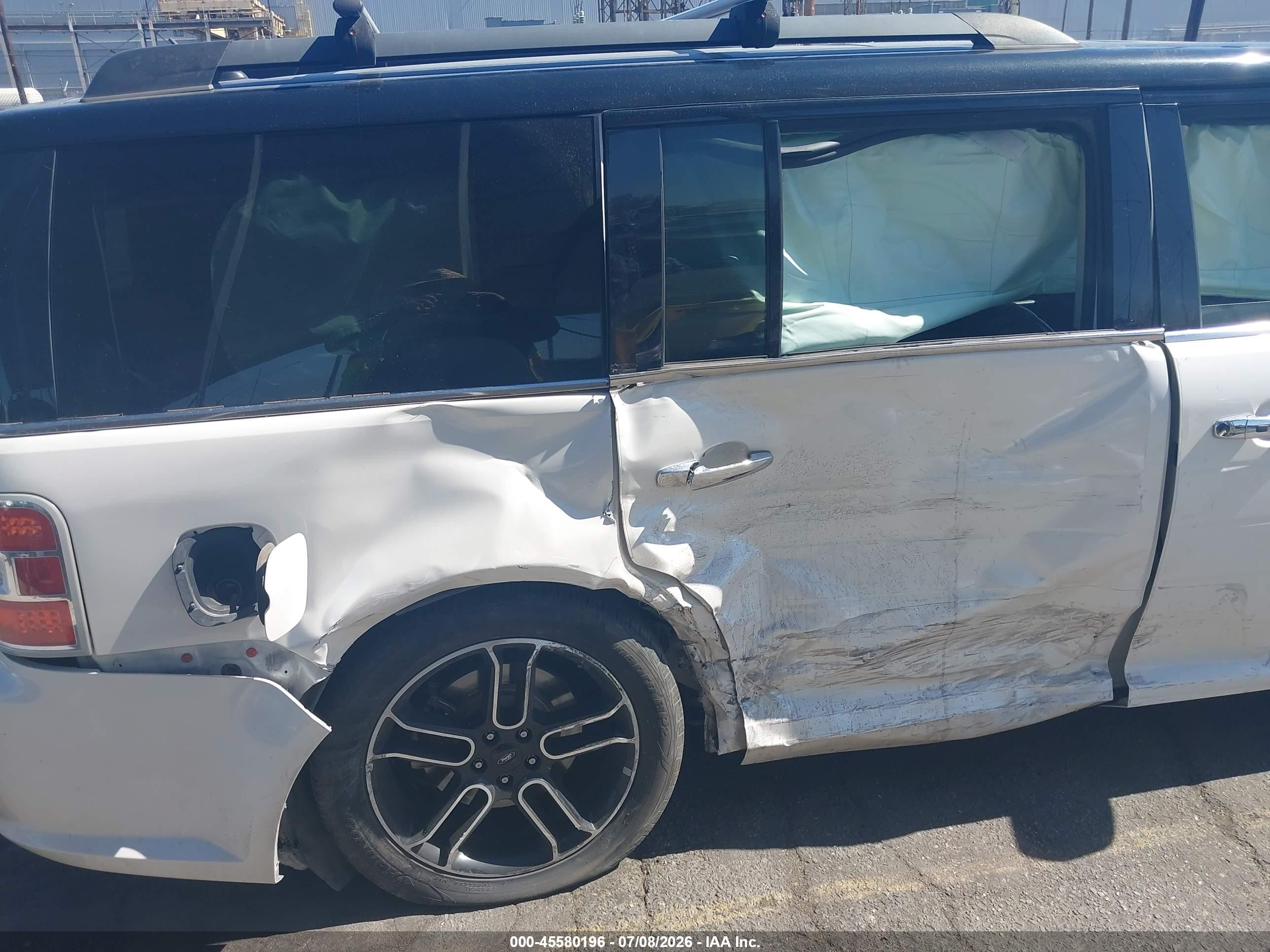 2013 Ford Flex Limited Белый vin: 2FMGK5D83DBD23688
