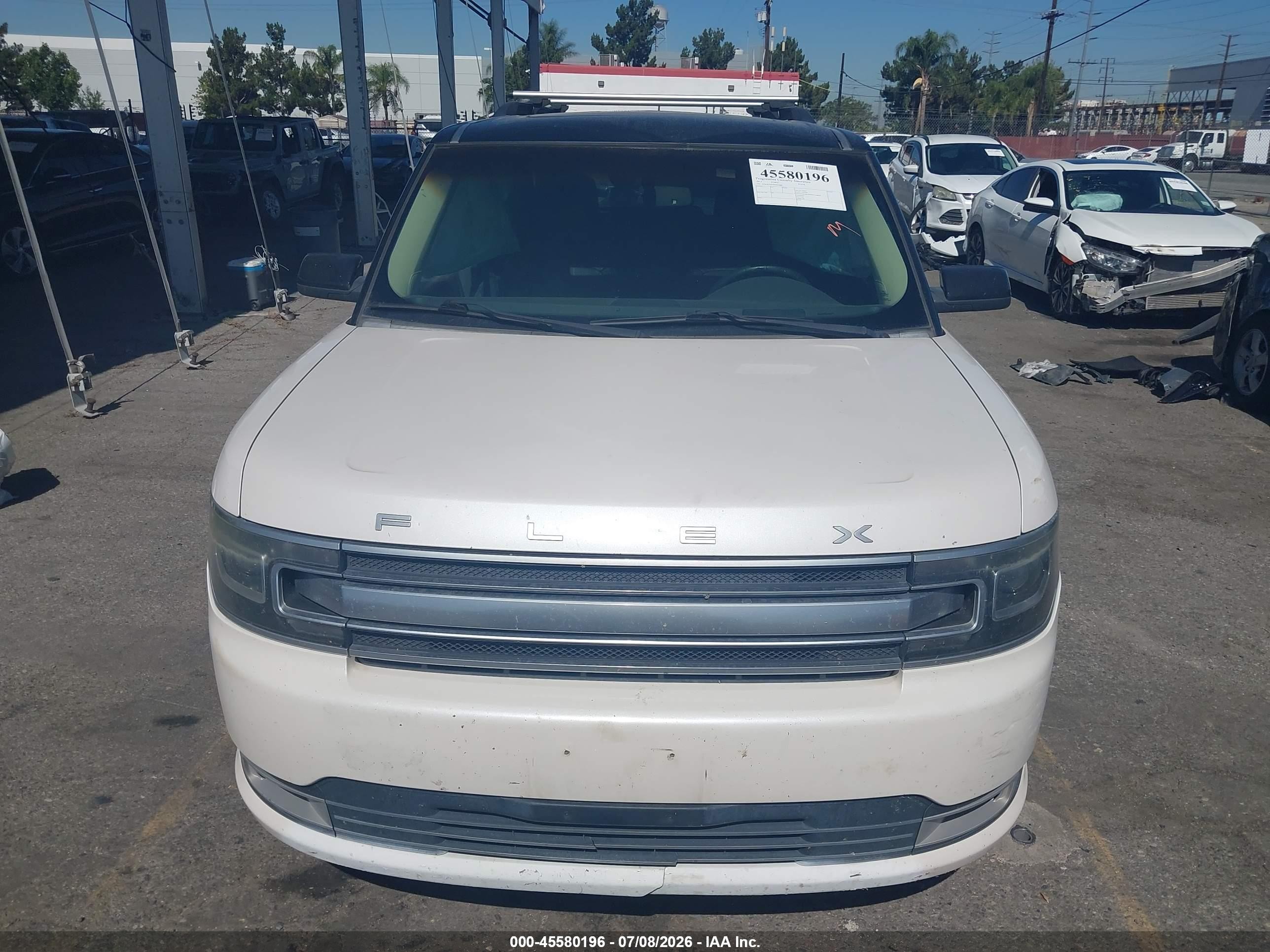2013 Ford Flex Limited Белый vin: 2FMGK5D83DBD23688