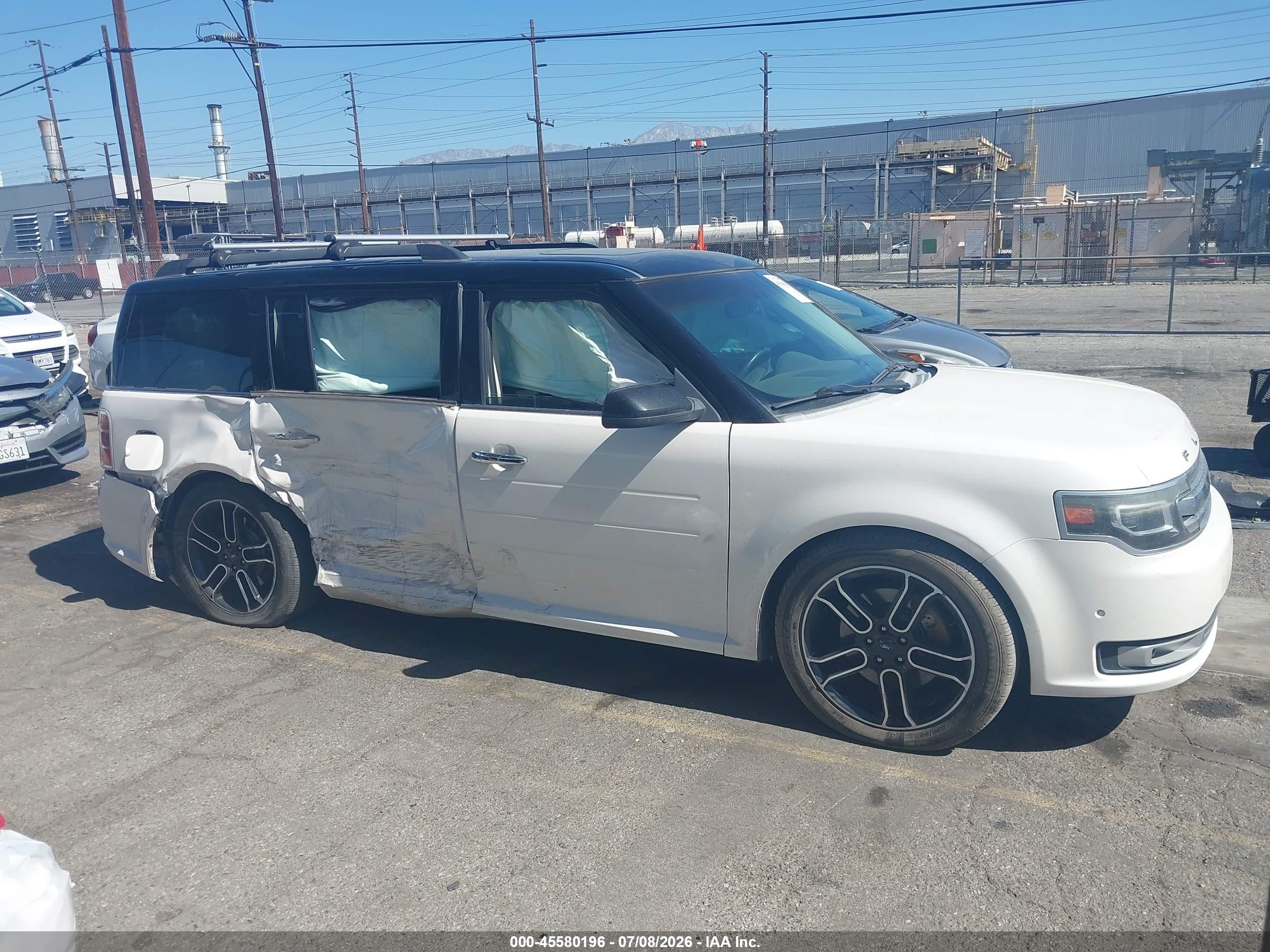 2013 Ford Flex Limited Белый vin: 2FMGK5D83DBD23688