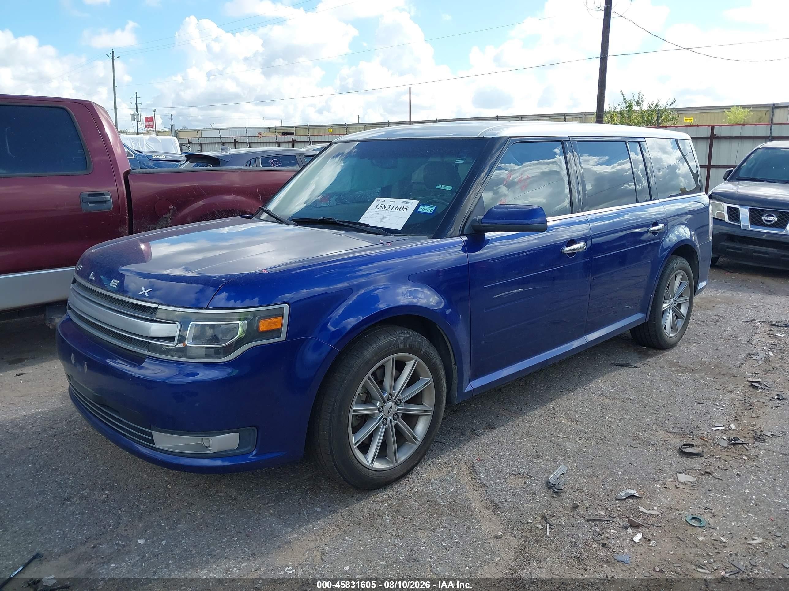 2013 Ford Flex Limited Blue vin: 2FMGK5D83DBD24968