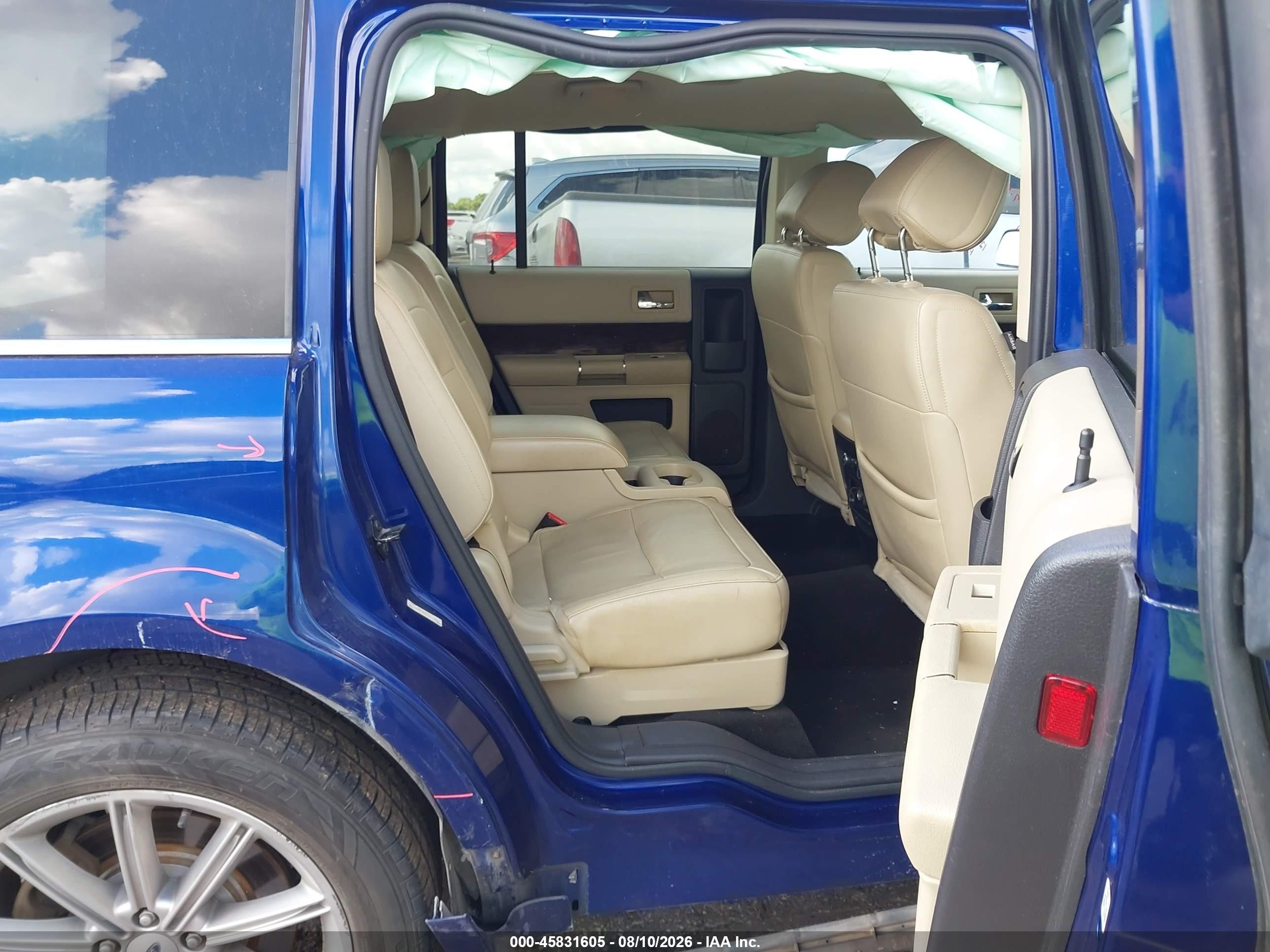 2013 Ford Flex Limited Blue vin: 2FMGK5D83DBD24968