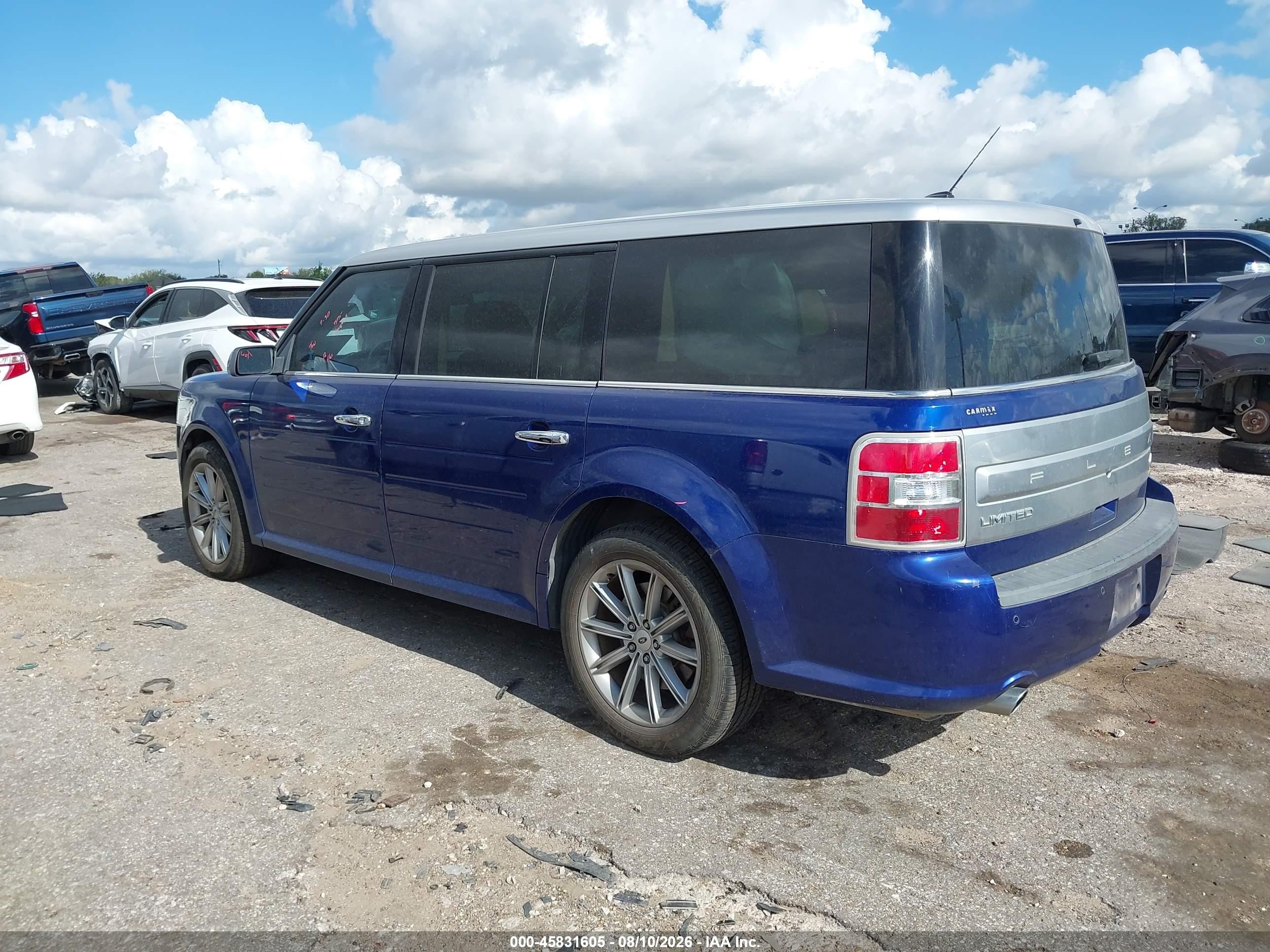 2013 Ford Flex Limited Blue vin: 2FMGK5D83DBD24968