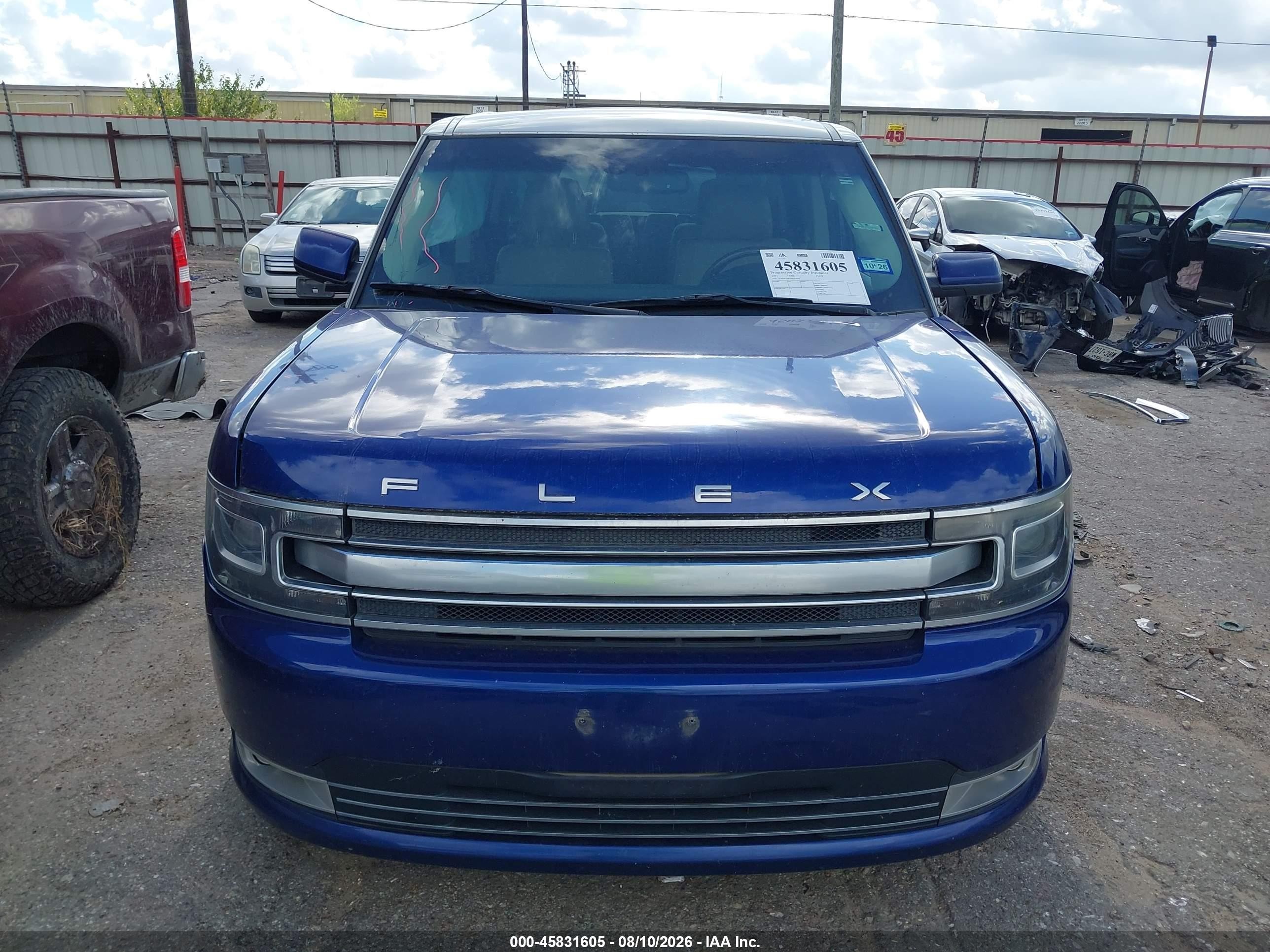 2013 Ford Flex Limited Blue vin: 2FMGK5D83DBD24968