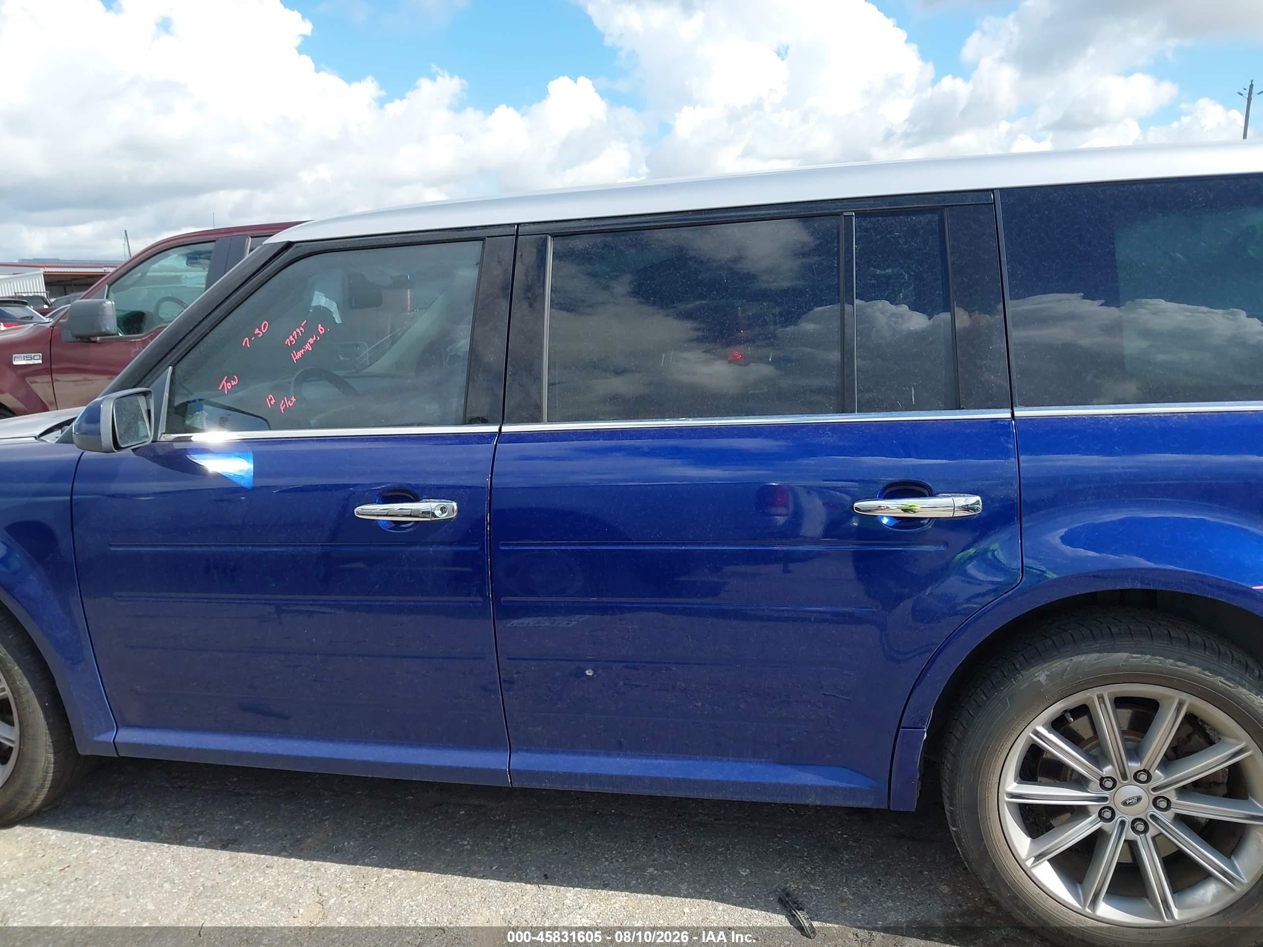 2013 Ford Flex Limited Blue vin: 2FMGK5D83DBD24968