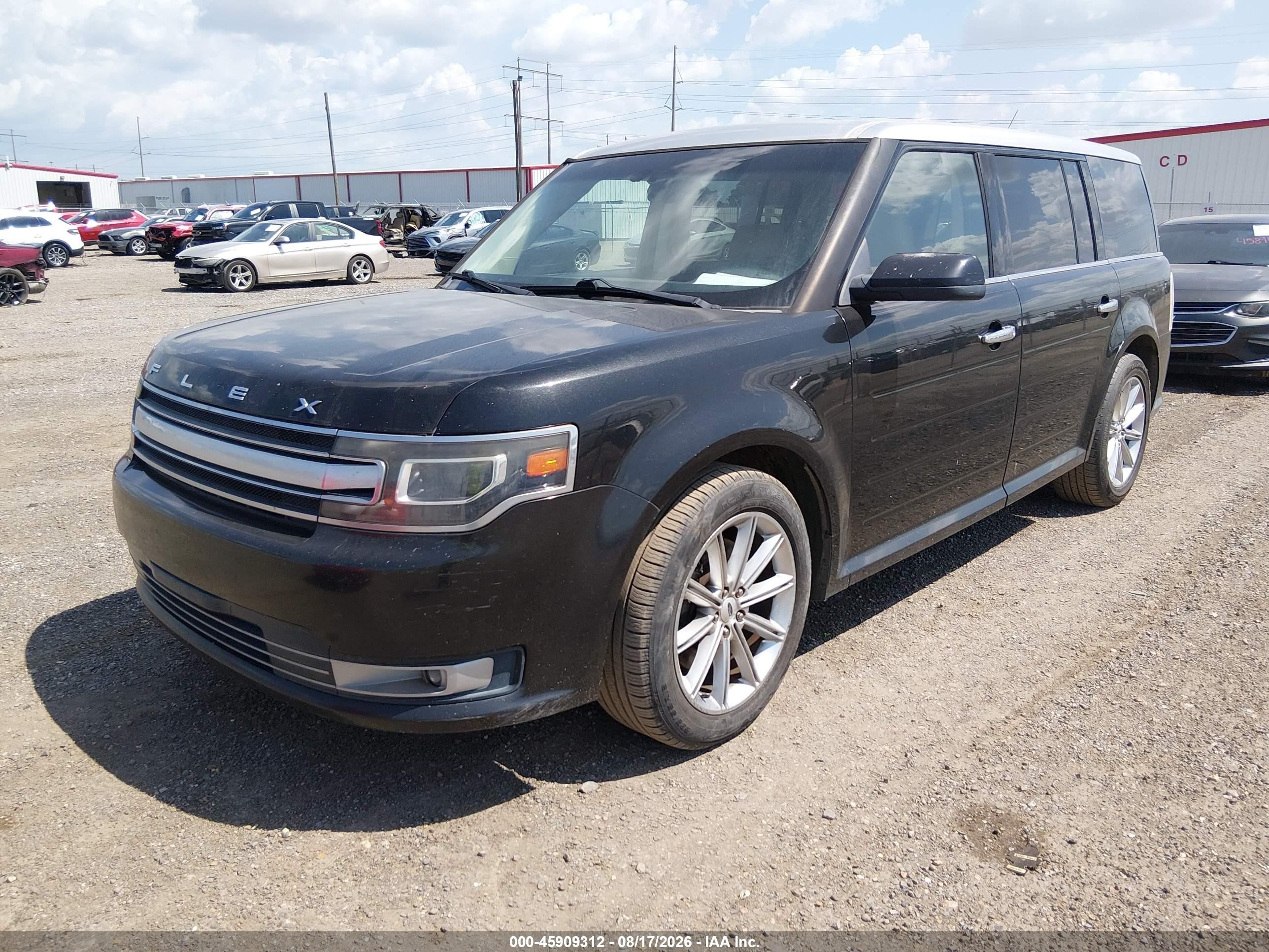 2013 Ford Flex Limited Black vin: 2FMGK5D83DBD33444