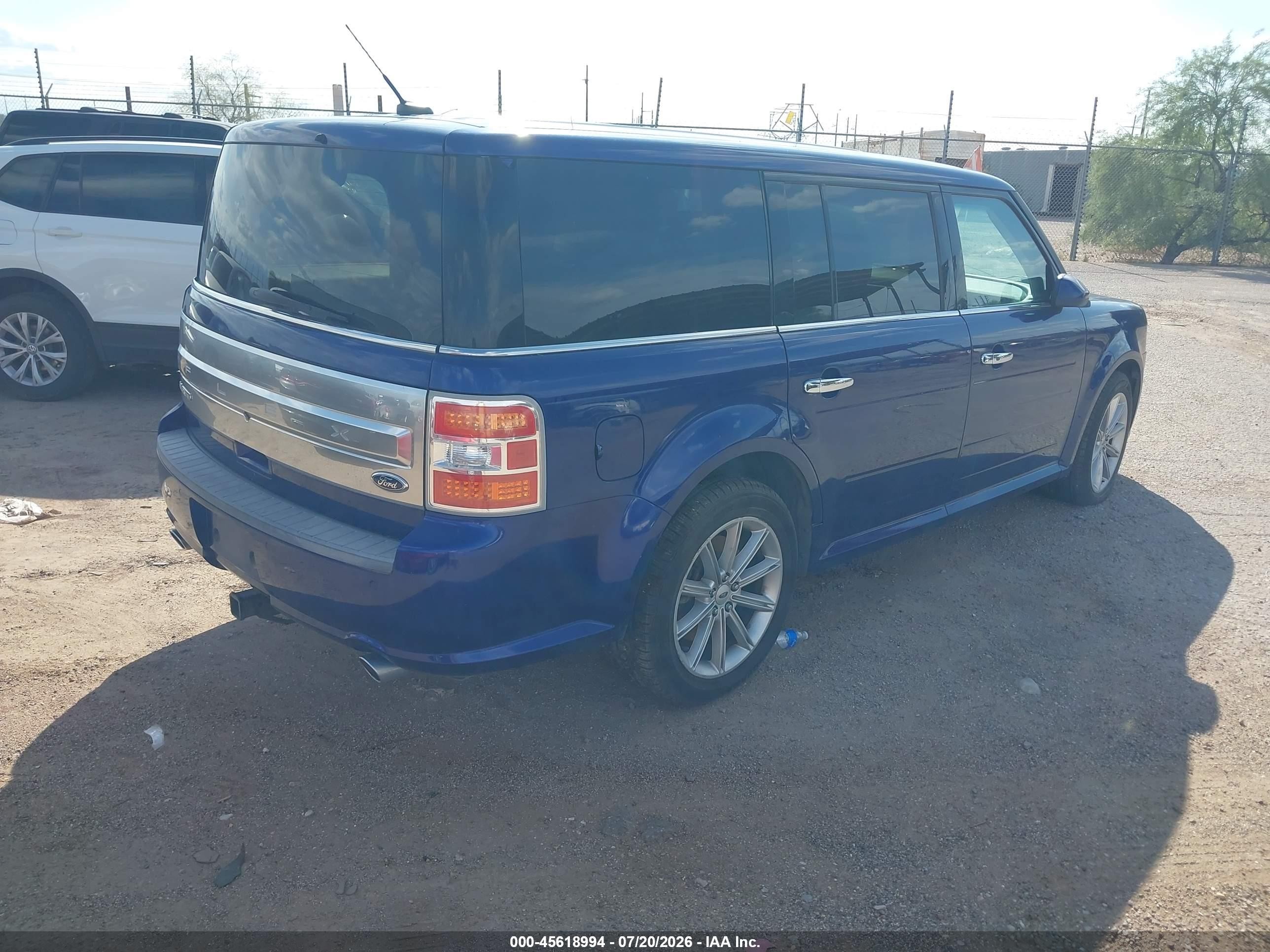 2014 Ford Flex Limited Blue vin: 2FMGK5D83EBD22364