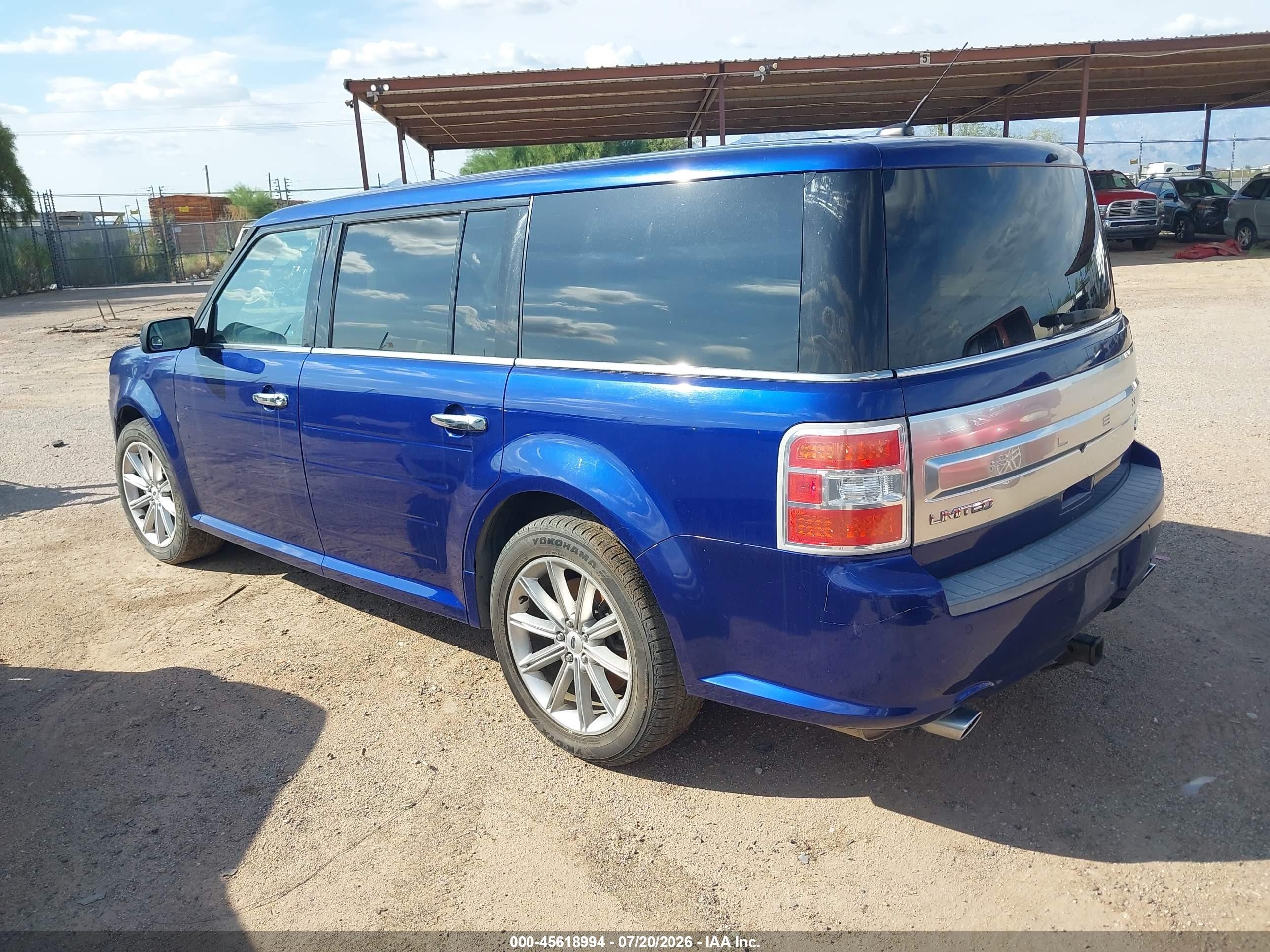 2014 Ford Flex Limited Blue vin: 2FMGK5D83EBD22364