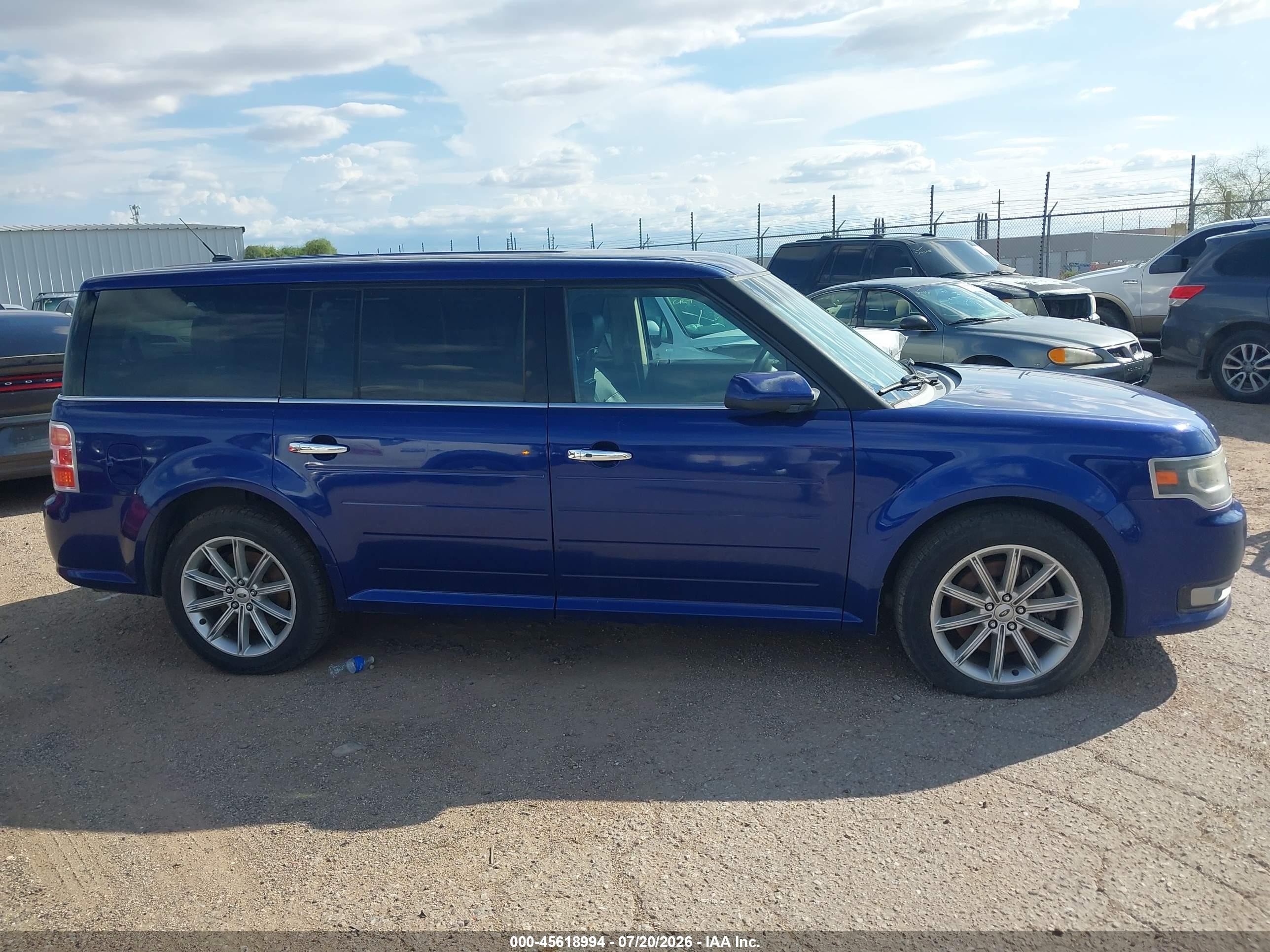 2014 Ford Flex Limited Blue vin: 2FMGK5D83EBD22364