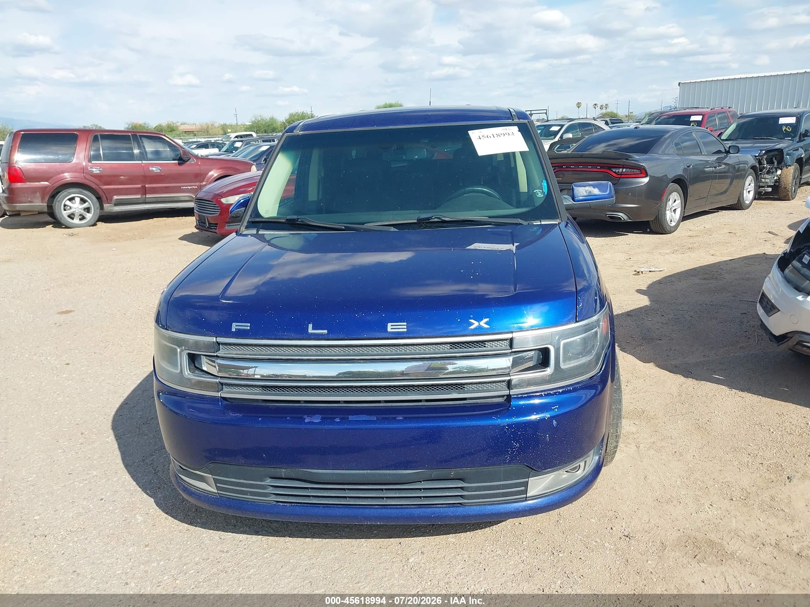 2014 Ford Flex Limited Blue vin: 2FMGK5D83EBD22364