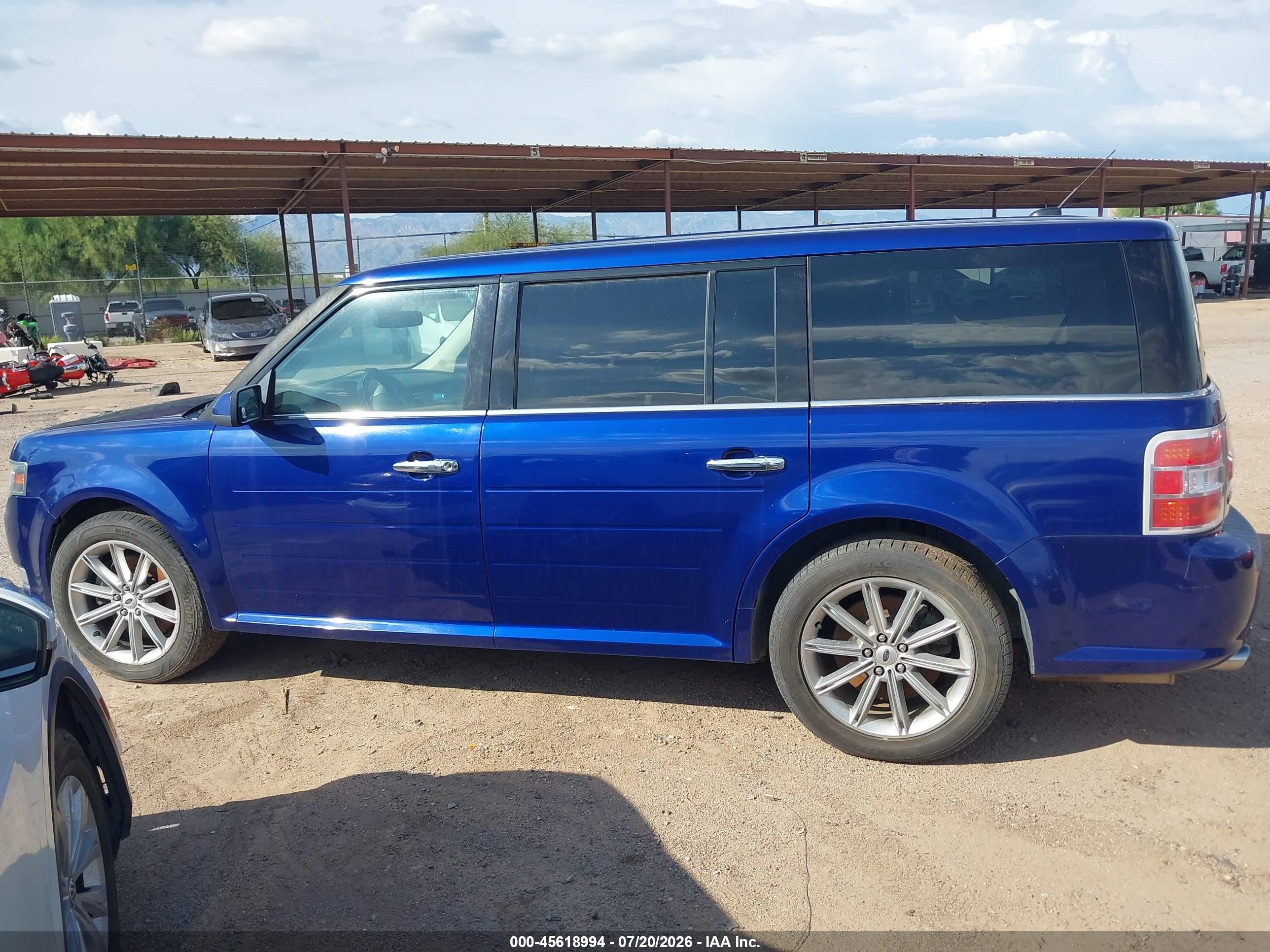 2014 Ford Flex Limited Blue vin: 2FMGK5D83EBD22364