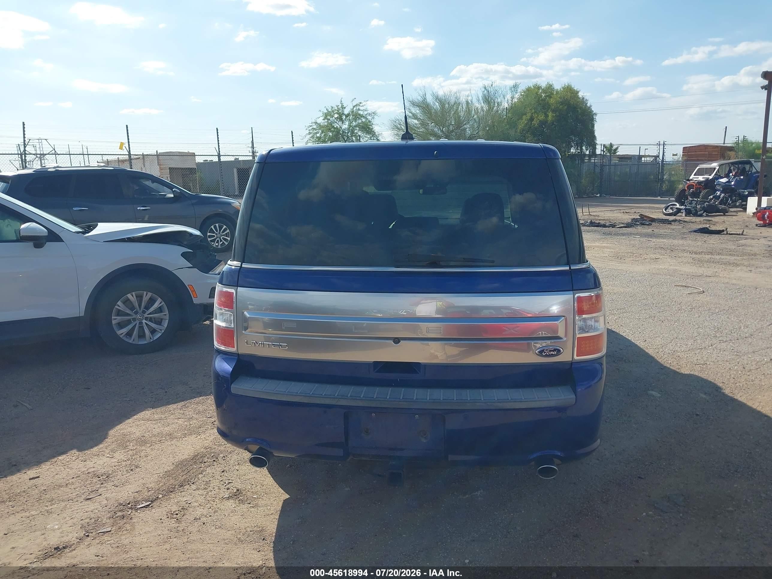 2014 Ford Flex Limited Blue vin: 2FMGK5D83EBD22364