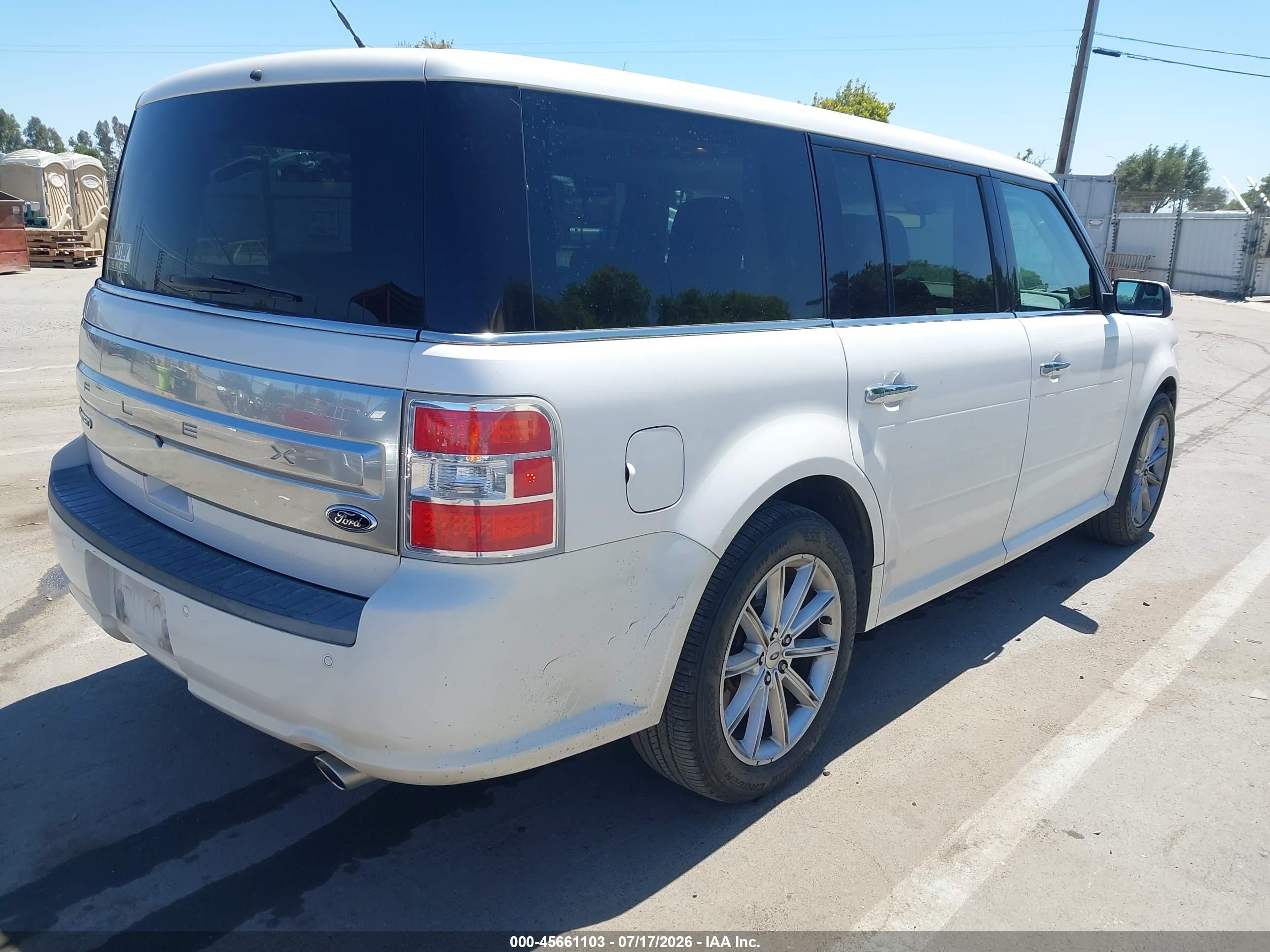 2013 Ford Flex Limited White vin: 2FMGK5D84DBD18953