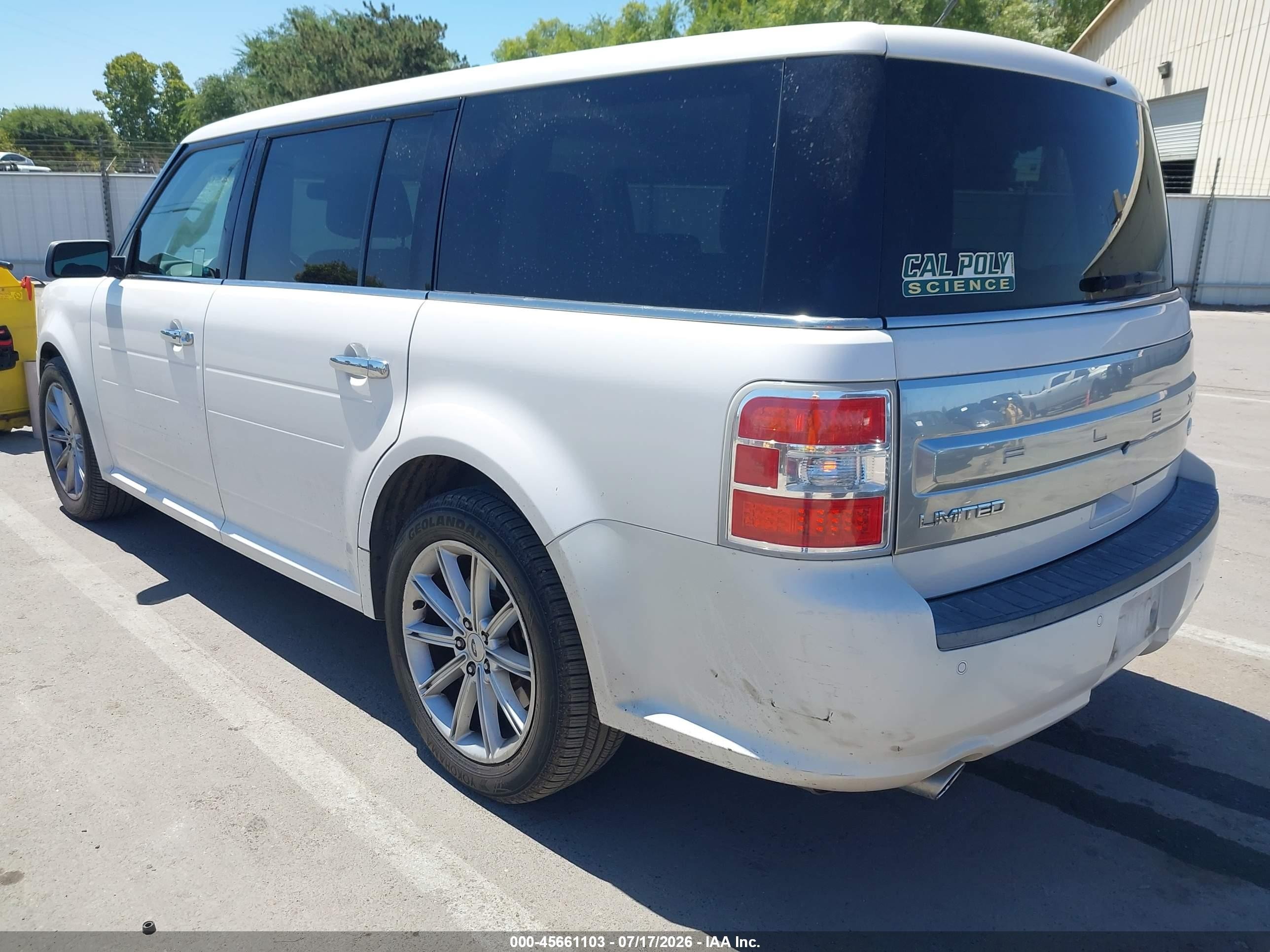 2013 Ford Flex Limited White vin: 2FMGK5D84DBD18953