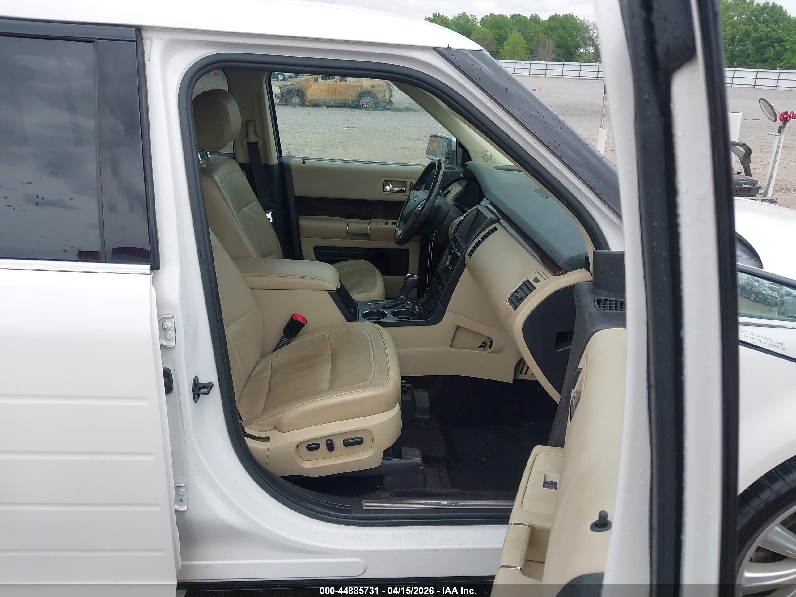 2014 Ford Flex Limited White vin: 2FMGK5D85EBD27520
