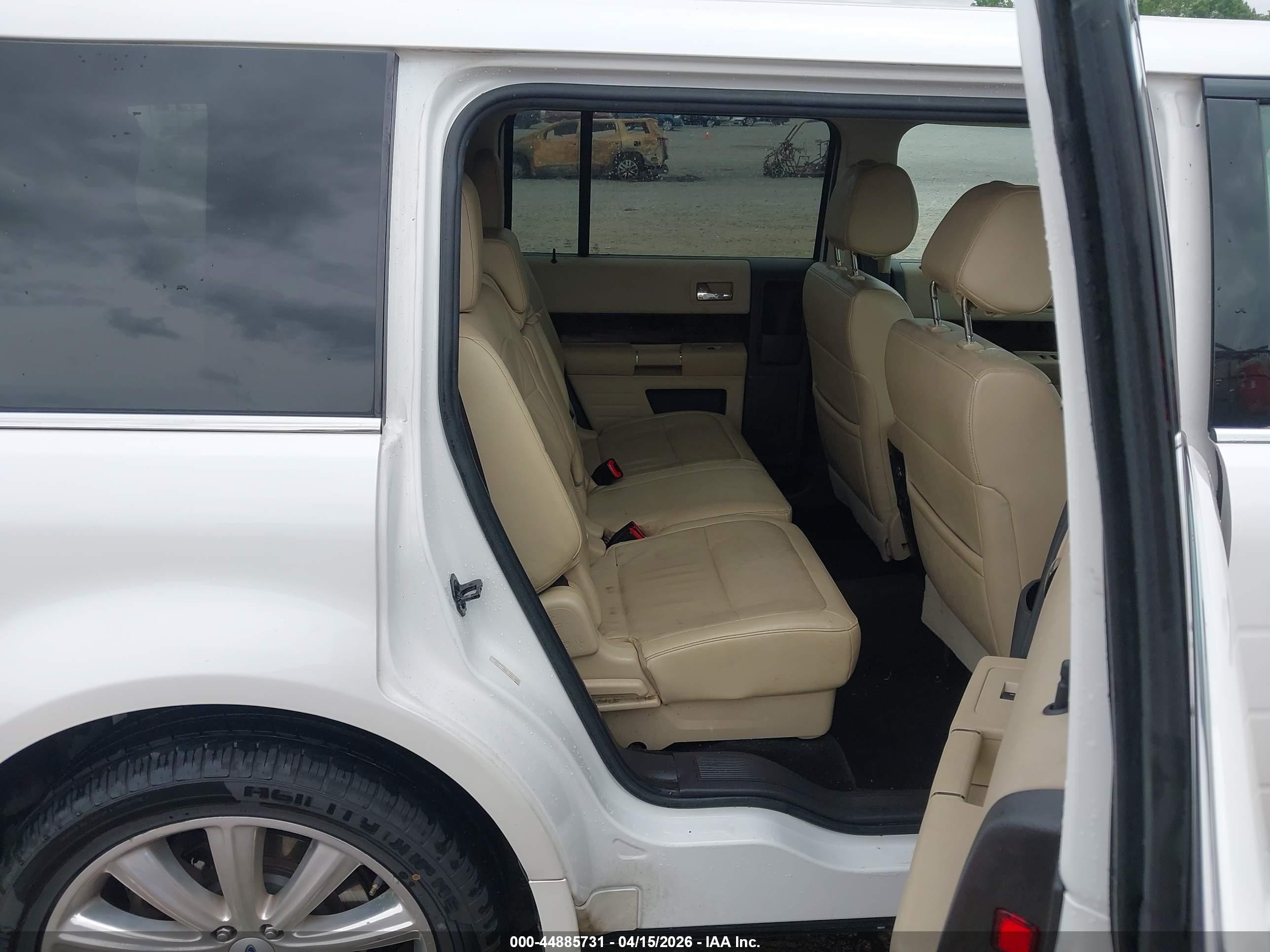 2014 Ford Flex Limited White vin: 2FMGK5D85EBD27520