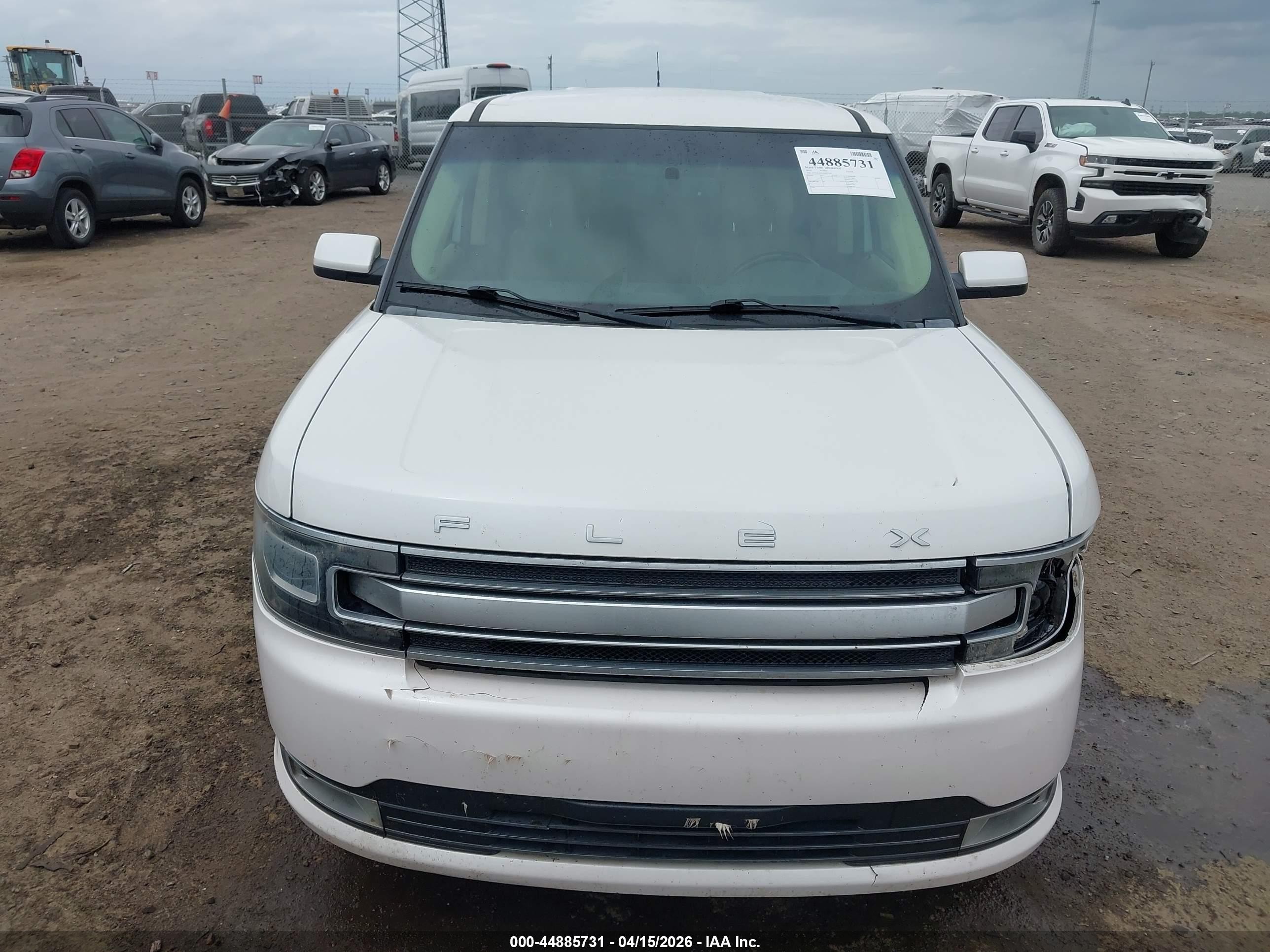 2014 Ford Flex Limited White vin: 2FMGK5D85EBD27520