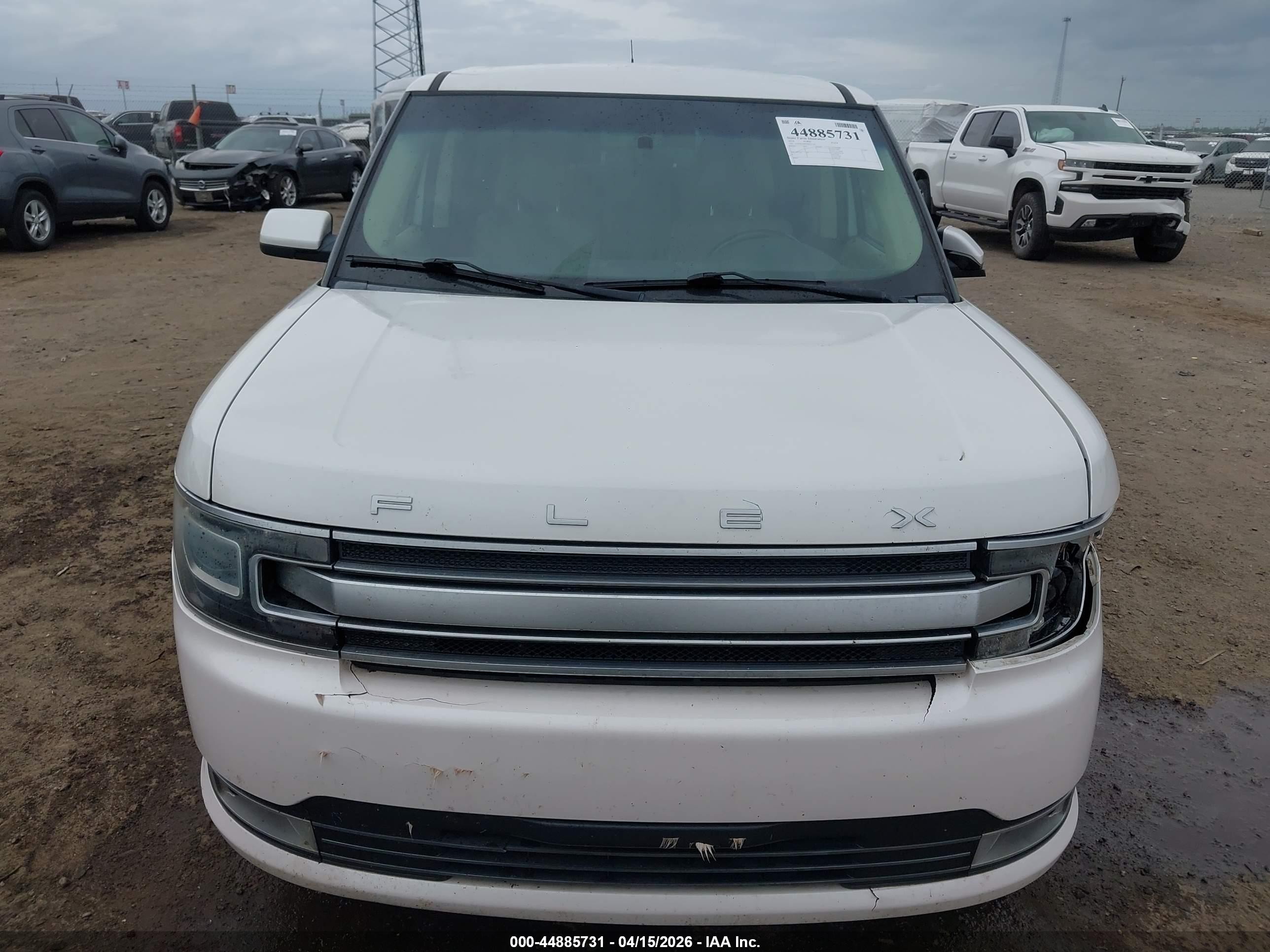 2014 Ford Flex Limited White vin: 2FMGK5D85EBD27520