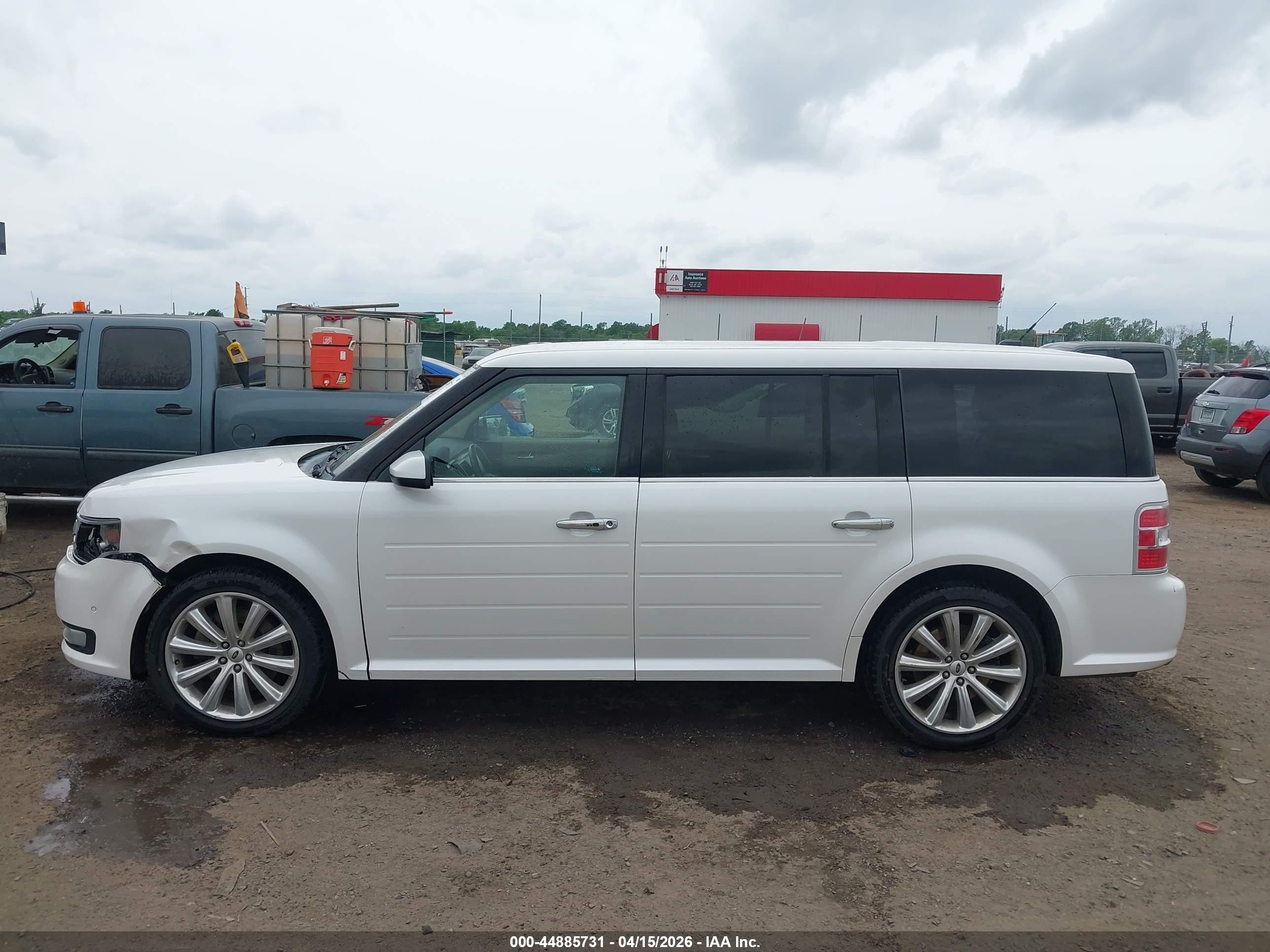 2014 Ford Flex Limited White vin: 2FMGK5D85EBD27520