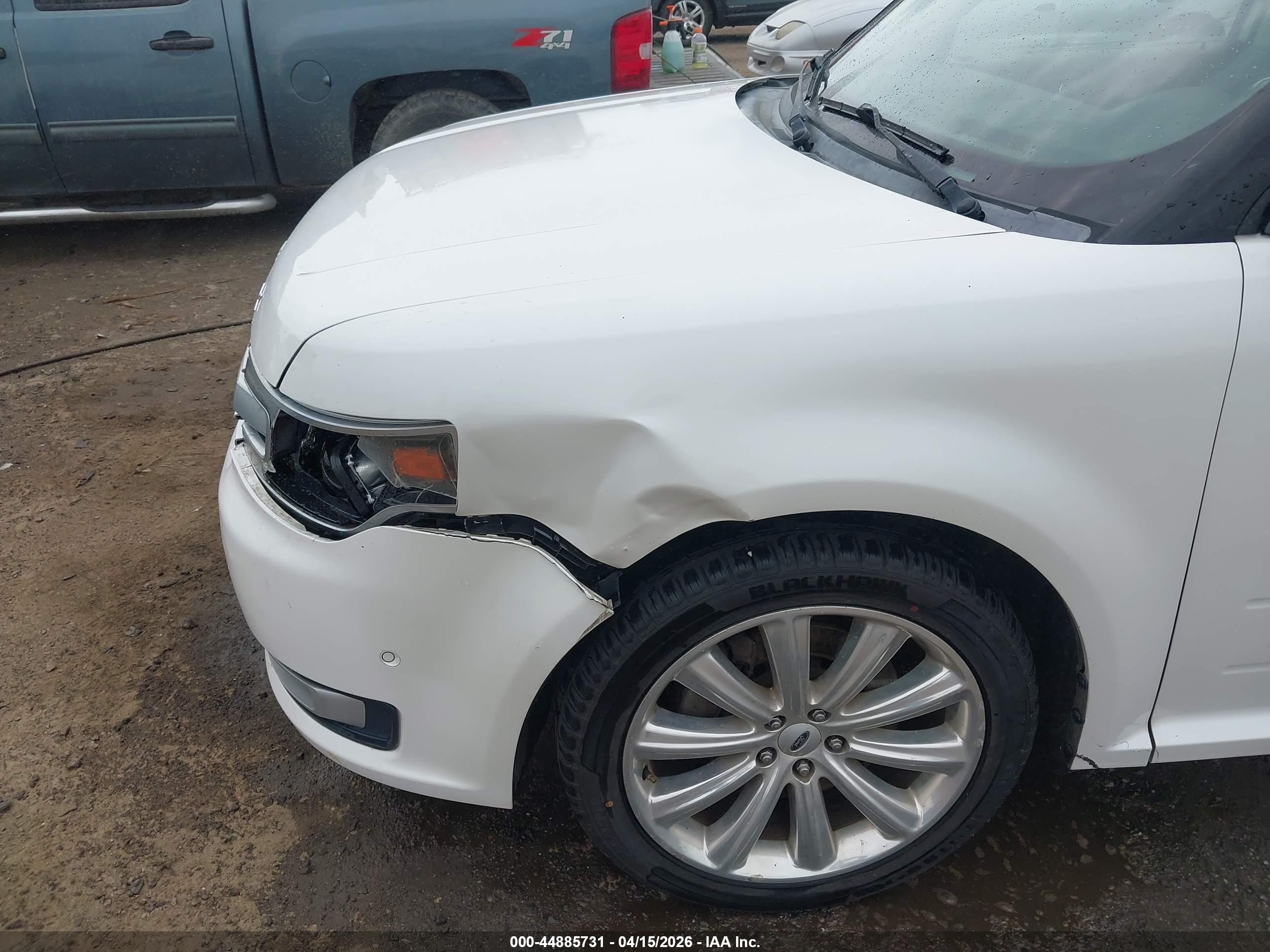 2014 Ford Flex Limited White vin: 2FMGK5D85EBD27520