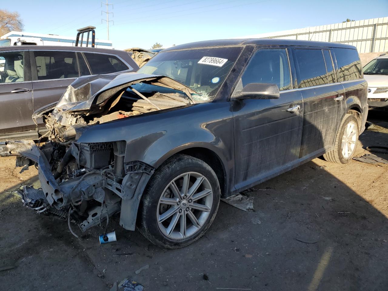 2019 Ford Flex Limited Gray vin: 2FMGK5D85KBA32123