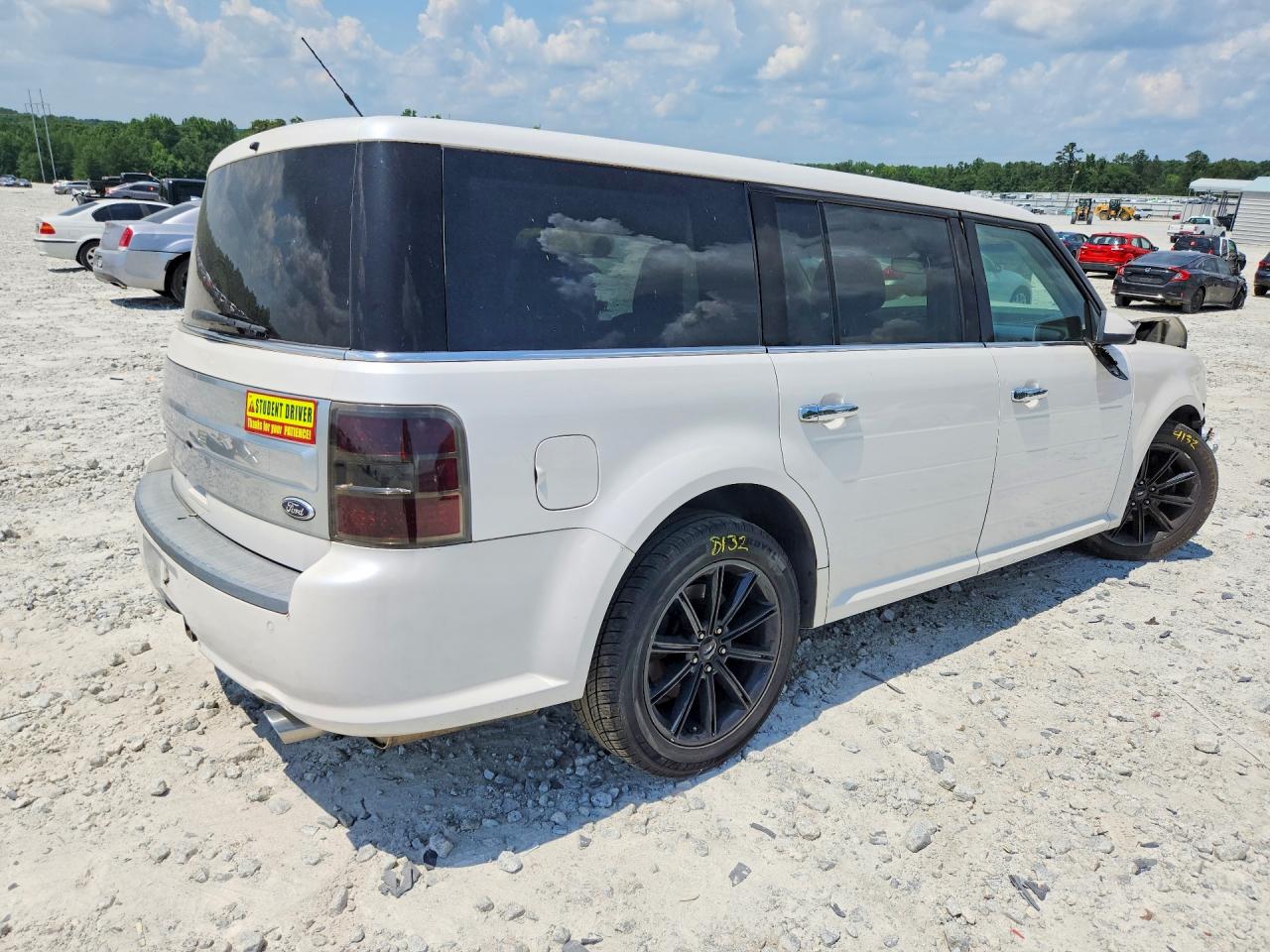 2013 Ford Flex Limited White vin: 2FMGK5D86DBD09249
