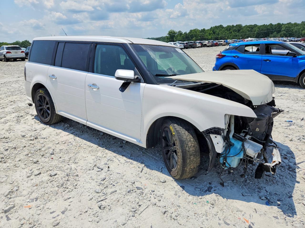 2013 Ford Flex Limited White vin: 2FMGK5D86DBD09249
