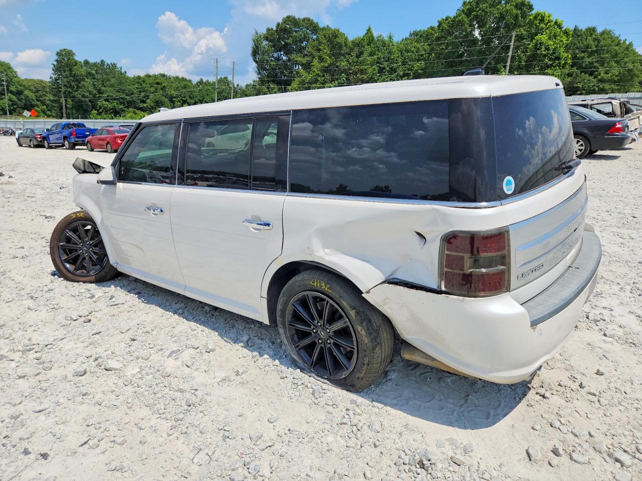 2013 Ford Flex Limited White vin: 2FMGK5D86DBD09249
