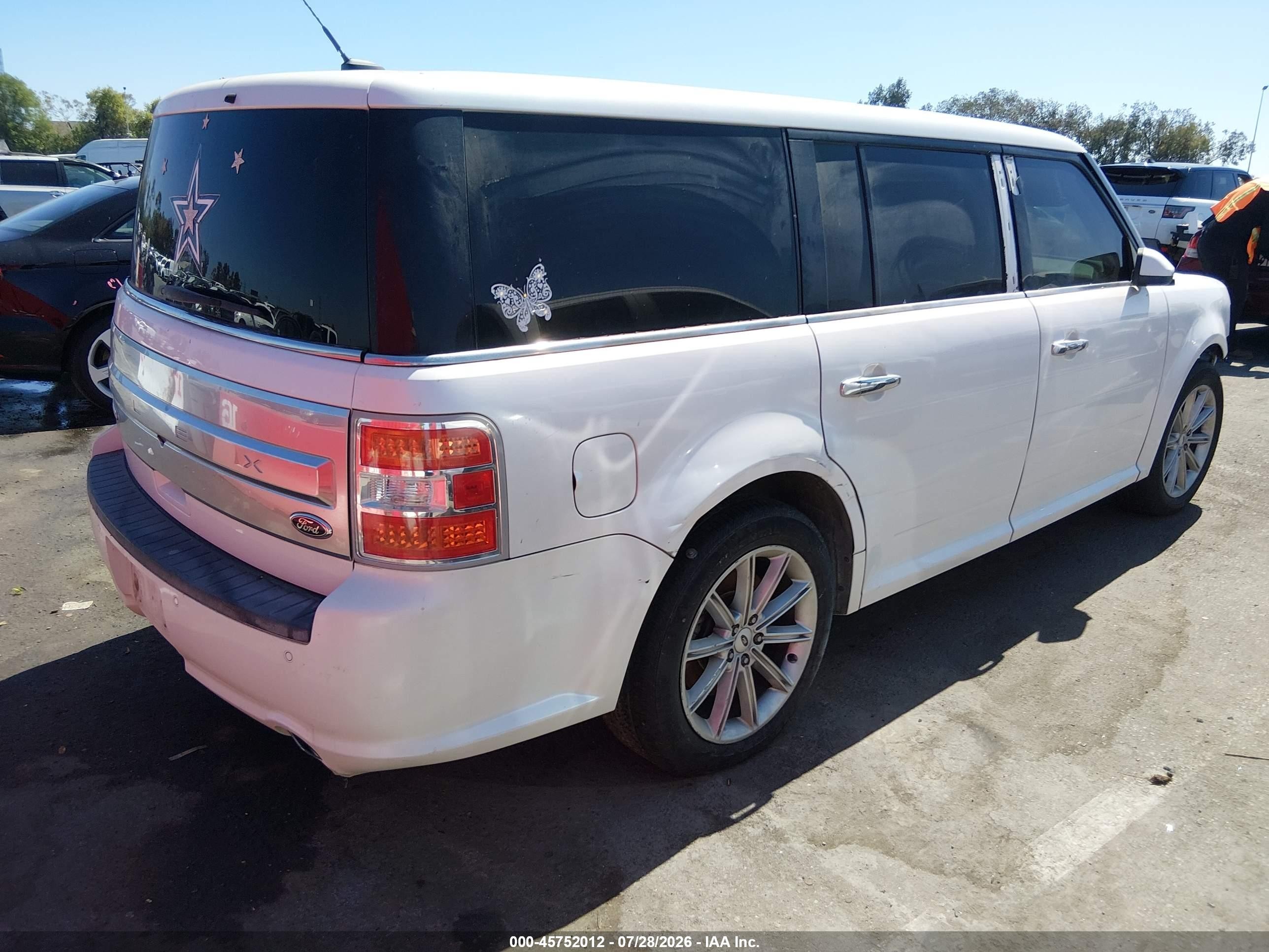 2013 Ford Flex Limited Белый vin: 2FMGK5D86DBD18954
