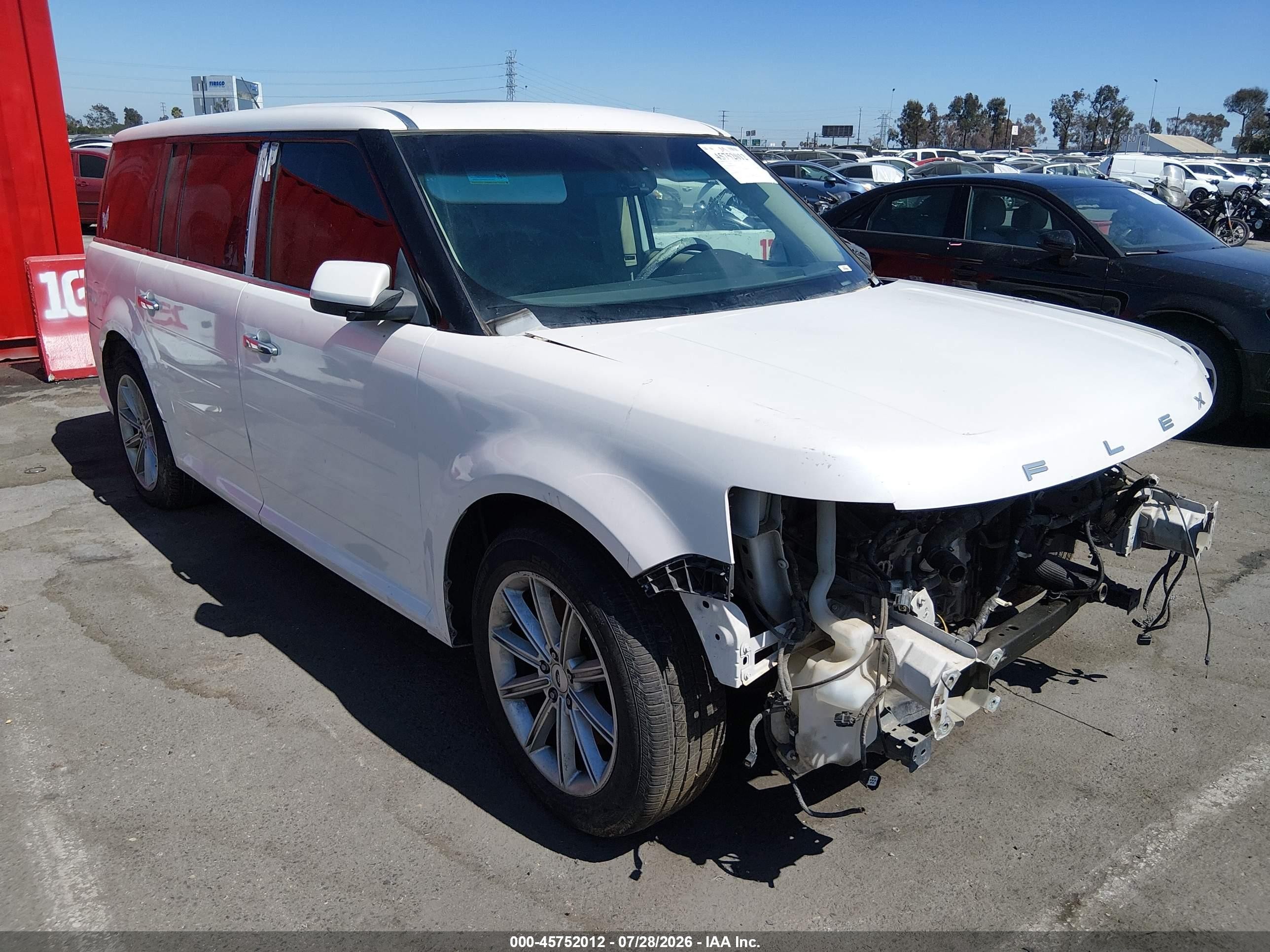 2013 Ford Flex Limited Белый vin: 2FMGK5D86DBD18954
