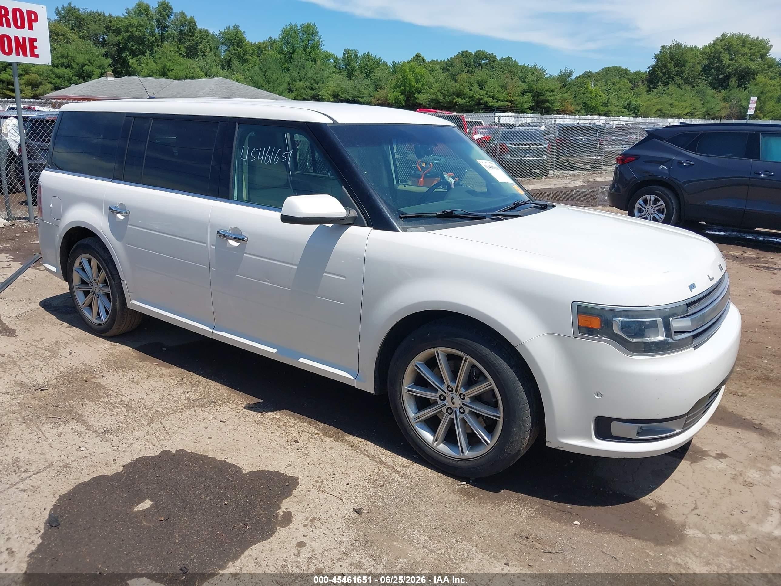 2013 Ford Flex Limited Белый vin: 2FMGK5D86DBD33387