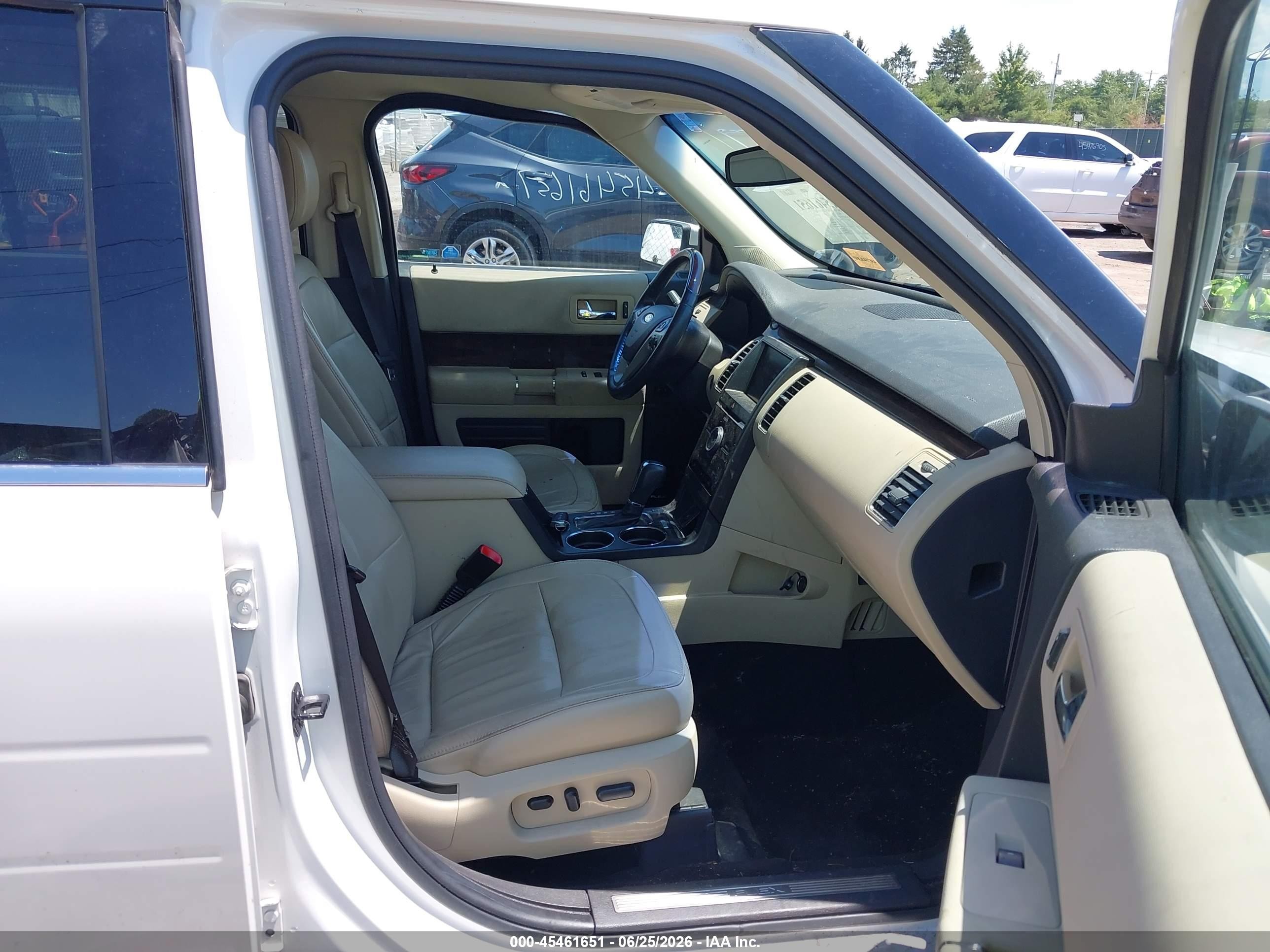 2013 Ford Flex Limited White vin: 2FMGK5D86DBD33387