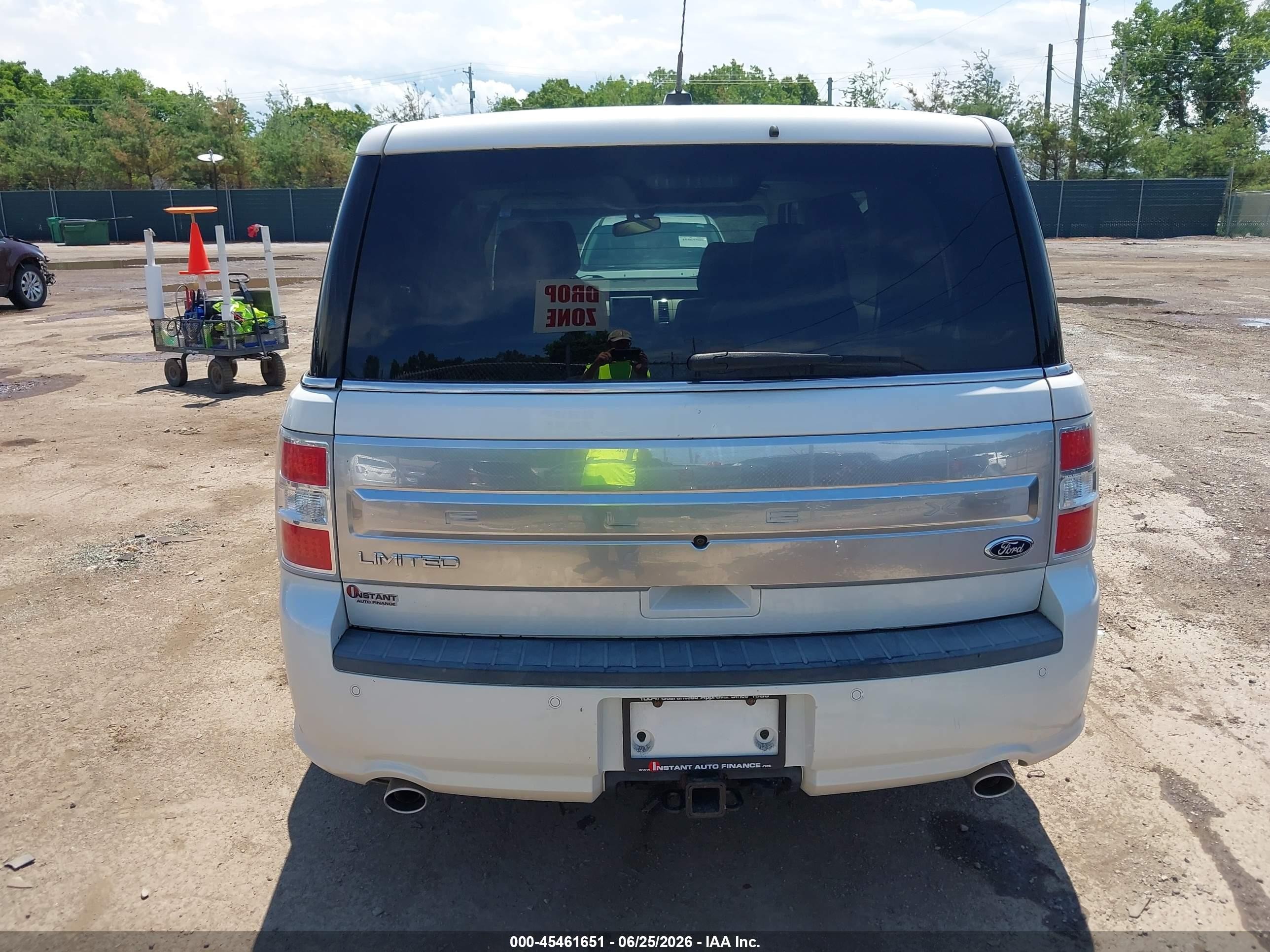 2013 Ford Flex Limited White vin: 2FMGK5D86DBD33387