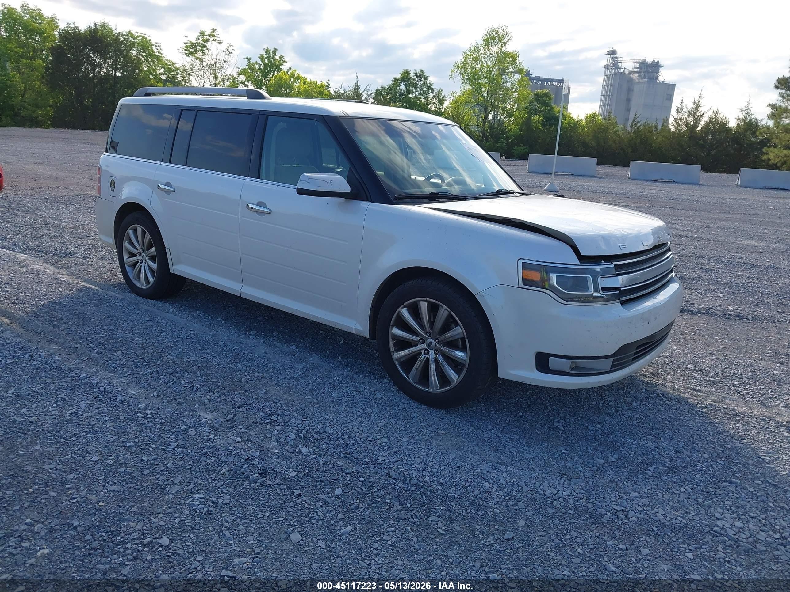 2014 Ford Flex Limited White vin: 2FMGK5D86EBD10158