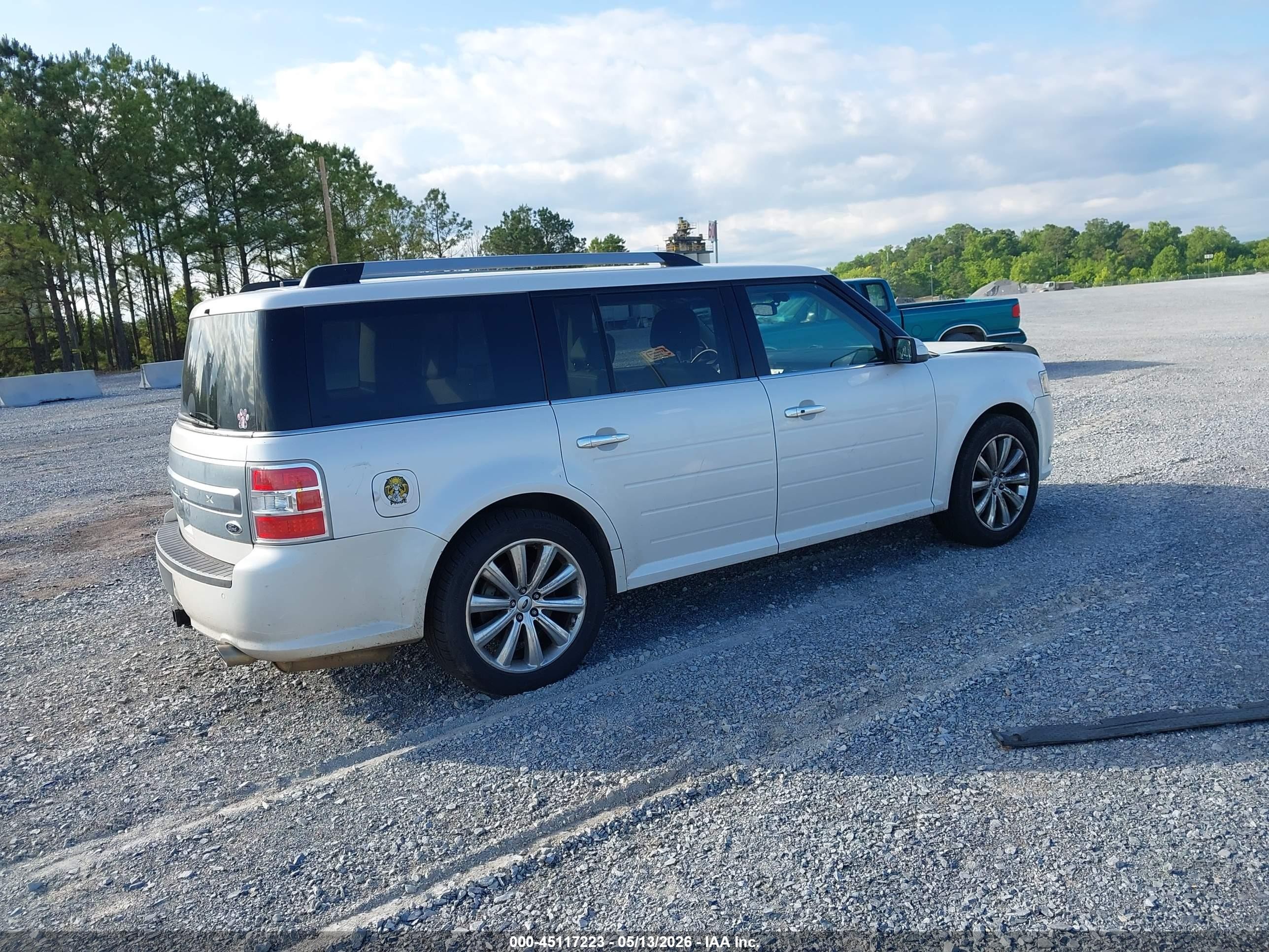 2014 Ford Flex Limited White vin: 2FMGK5D86EBD10158