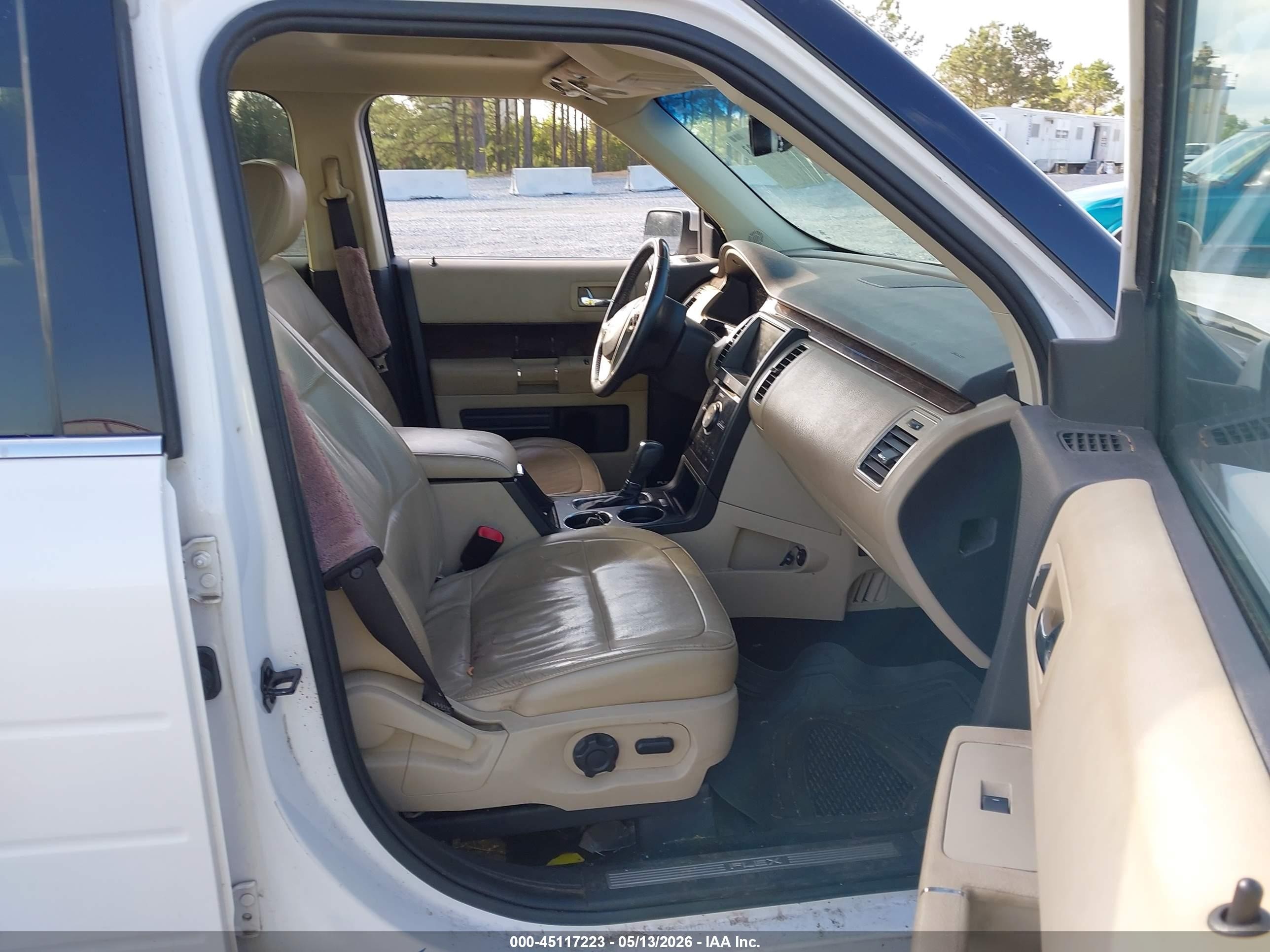 2014 Ford Flex Limited White vin: 2FMGK5D86EBD10158