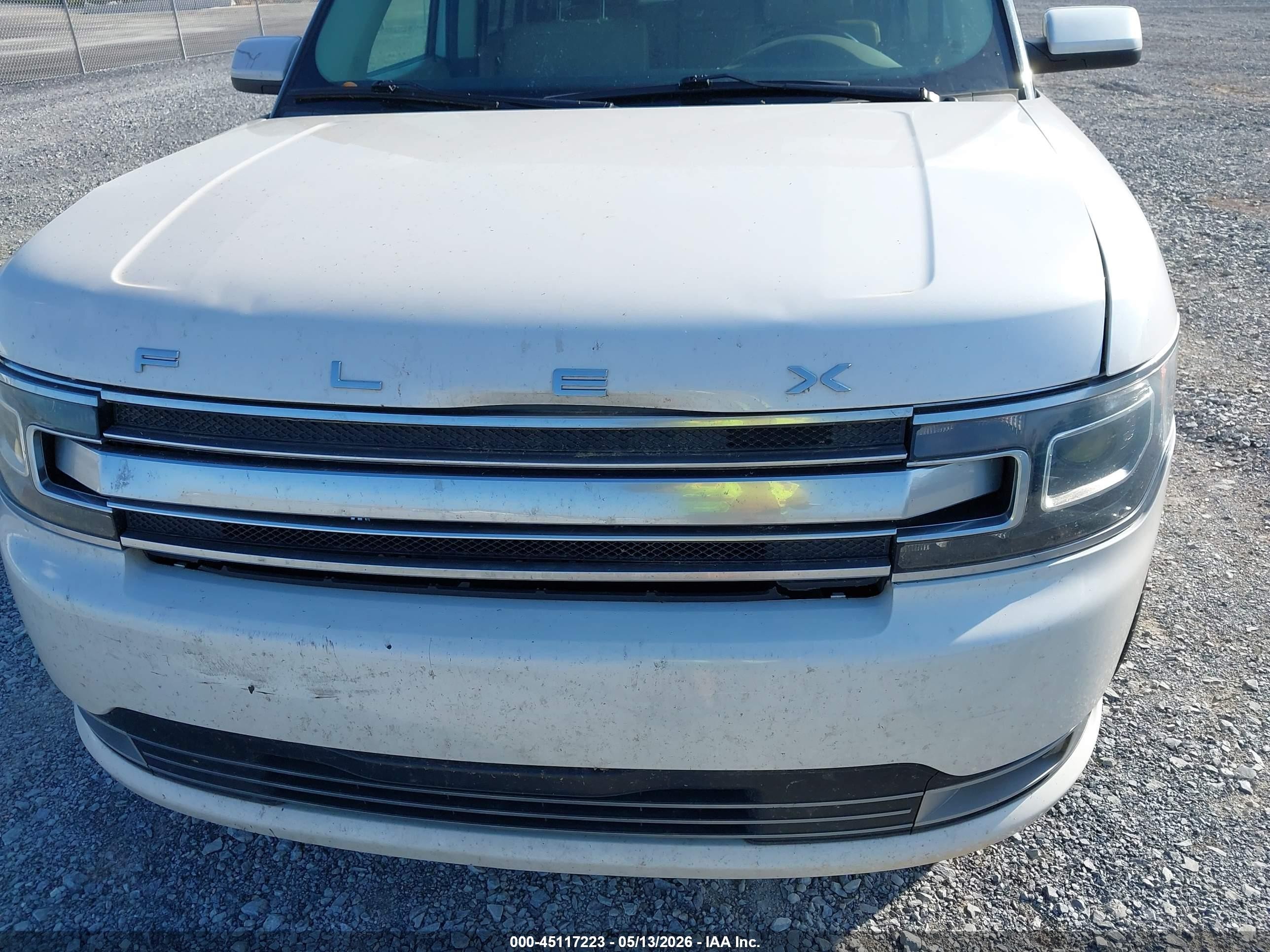 2014 Ford Flex Limited White vin: 2FMGK5D86EBD10158