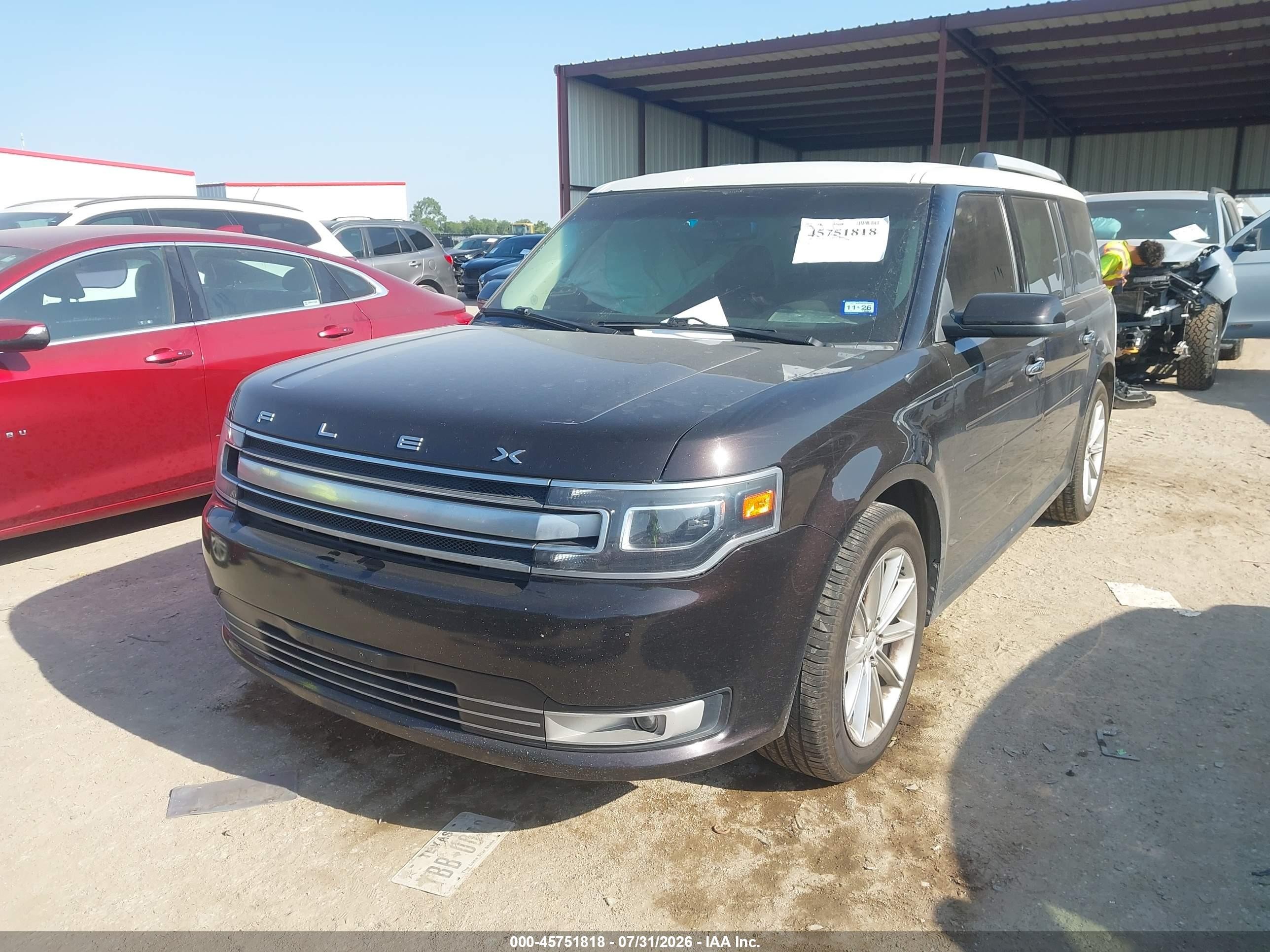 2014 Ford Flex Limited Black vin: 2FMGK5D86EBD15487