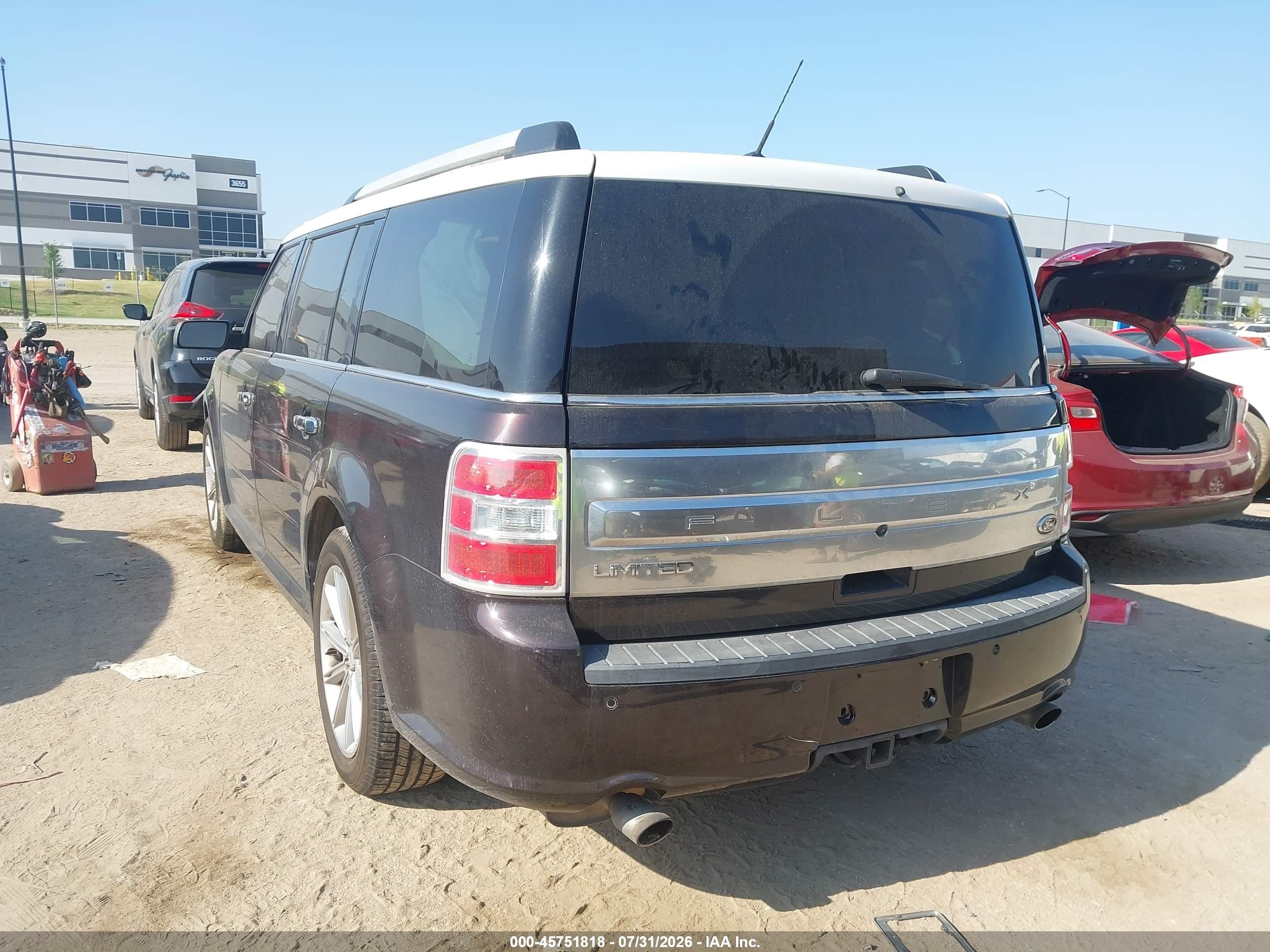 2014 Ford Flex Limited Black vin: 2FMGK5D86EBD15487