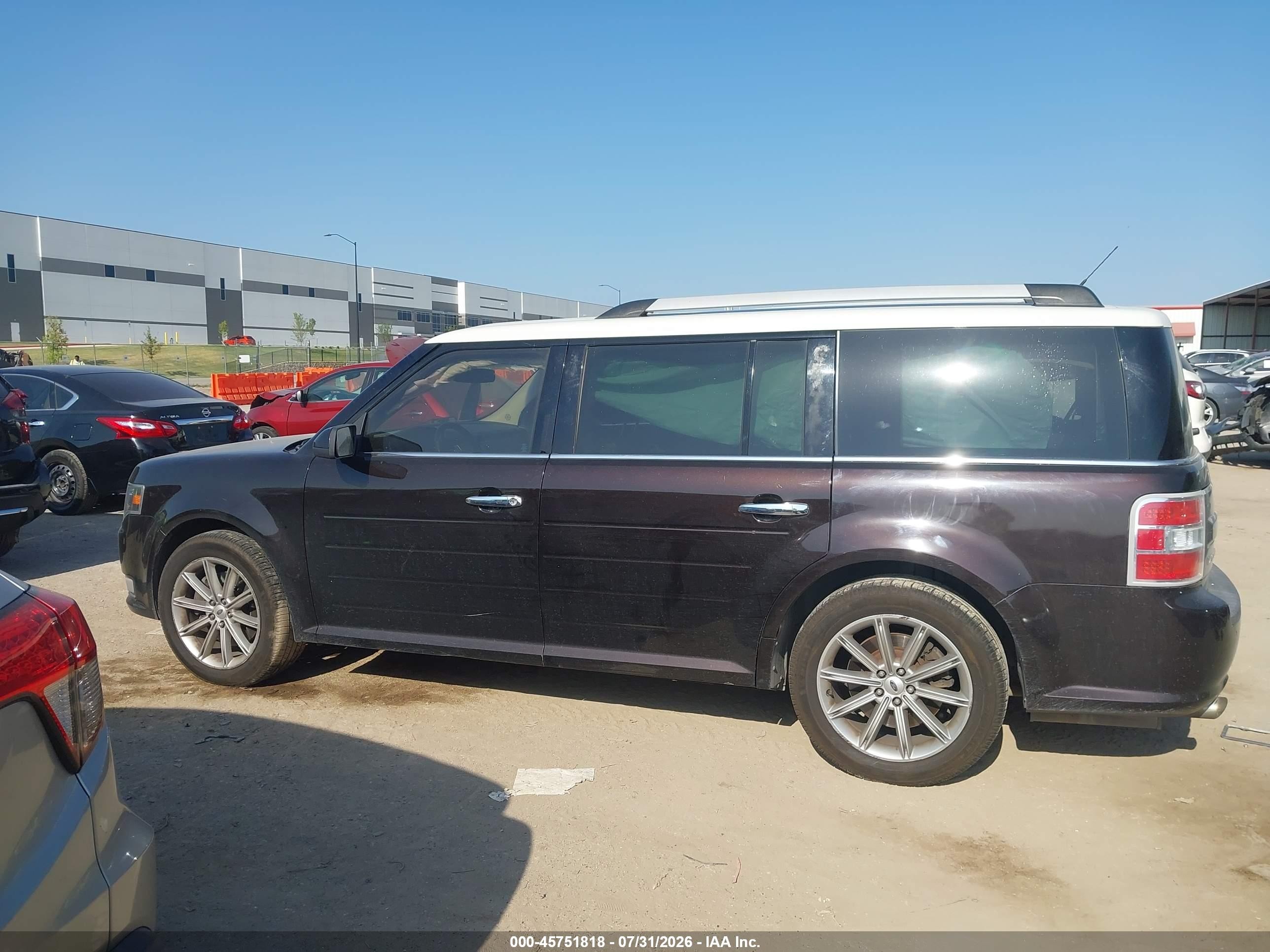 2014 Ford Flex Limited Black vin: 2FMGK5D86EBD15487