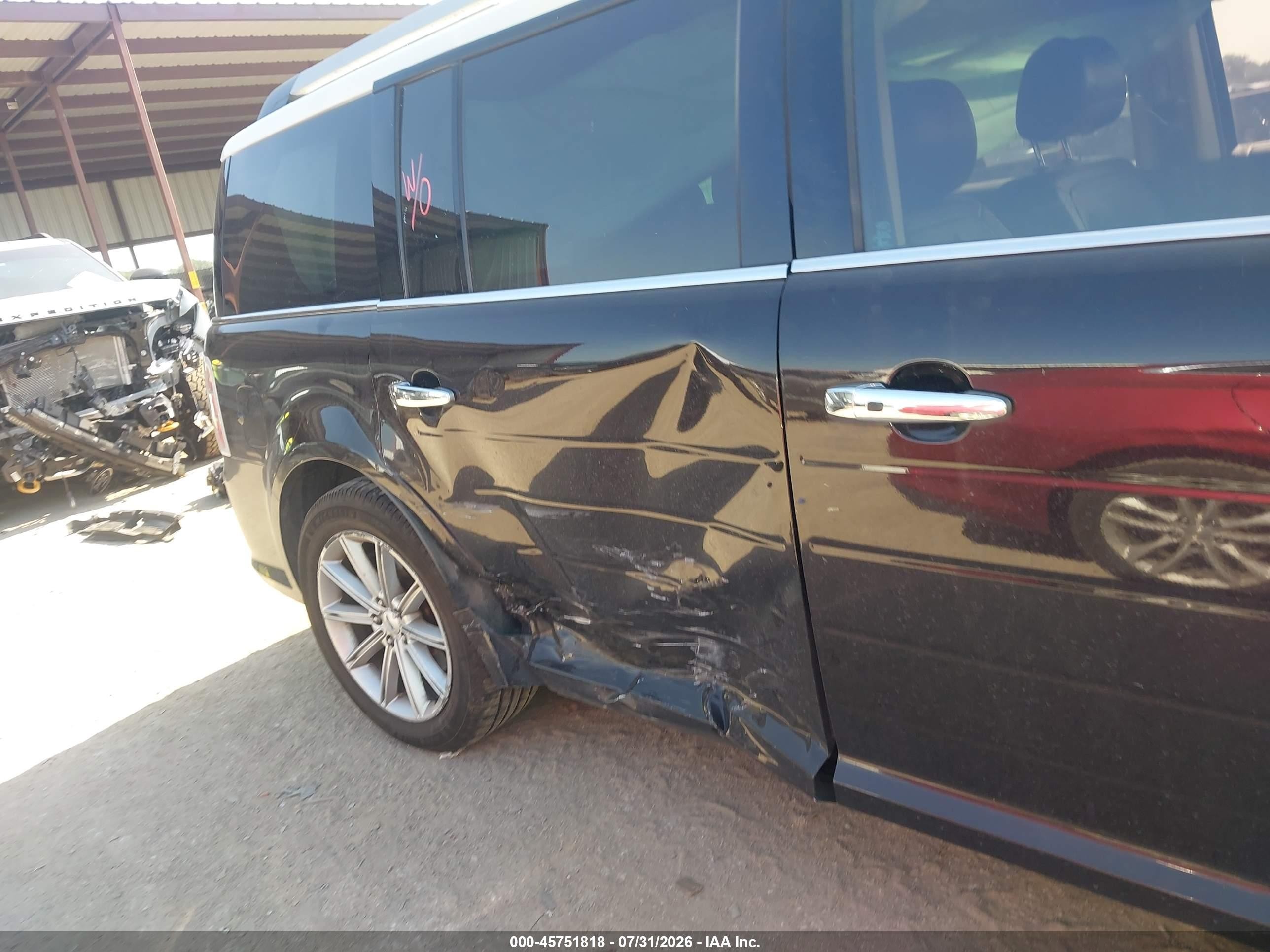 2014 Ford Flex Limited Black vin: 2FMGK5D86EBD15487