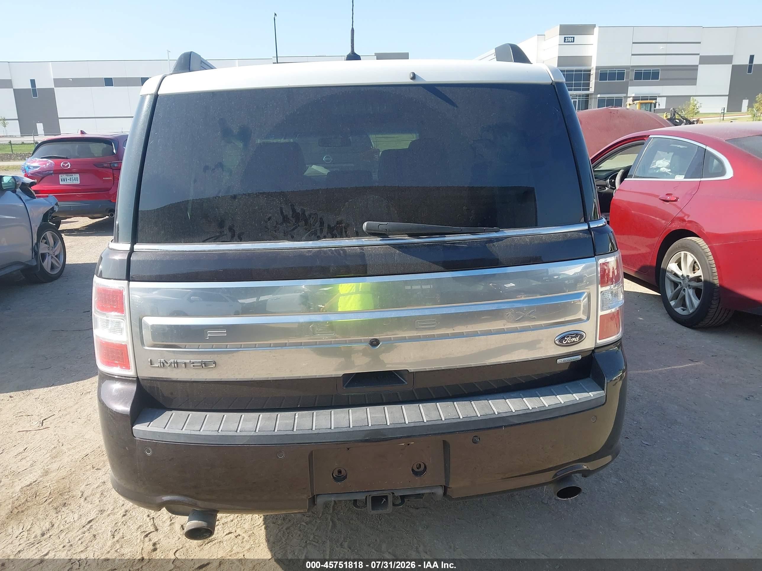 2014 Ford Flex Limited Black vin: 2FMGK5D86EBD15487