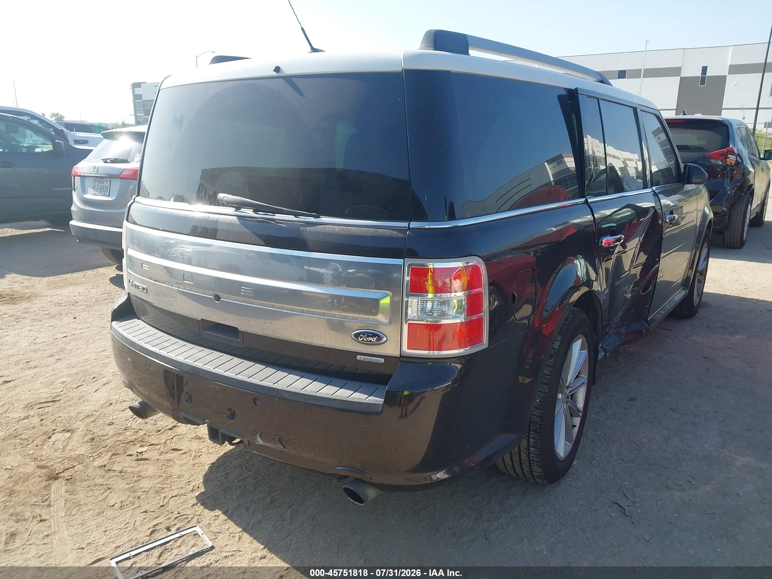 2014 Ford Flex Limited Black vin: 2FMGK5D86EBD15487