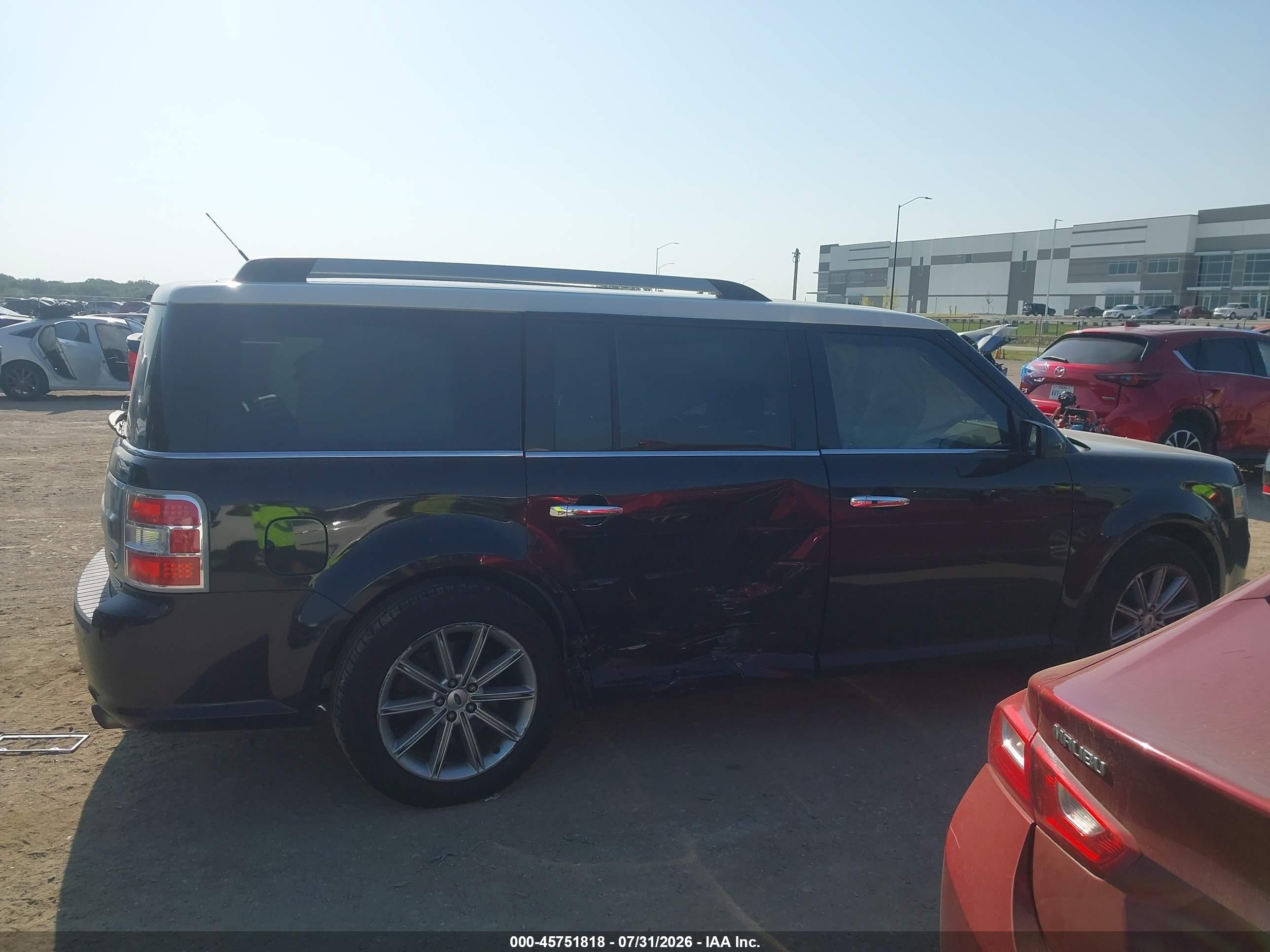 2014 Ford Flex Limited Black vin: 2FMGK5D86EBD15487