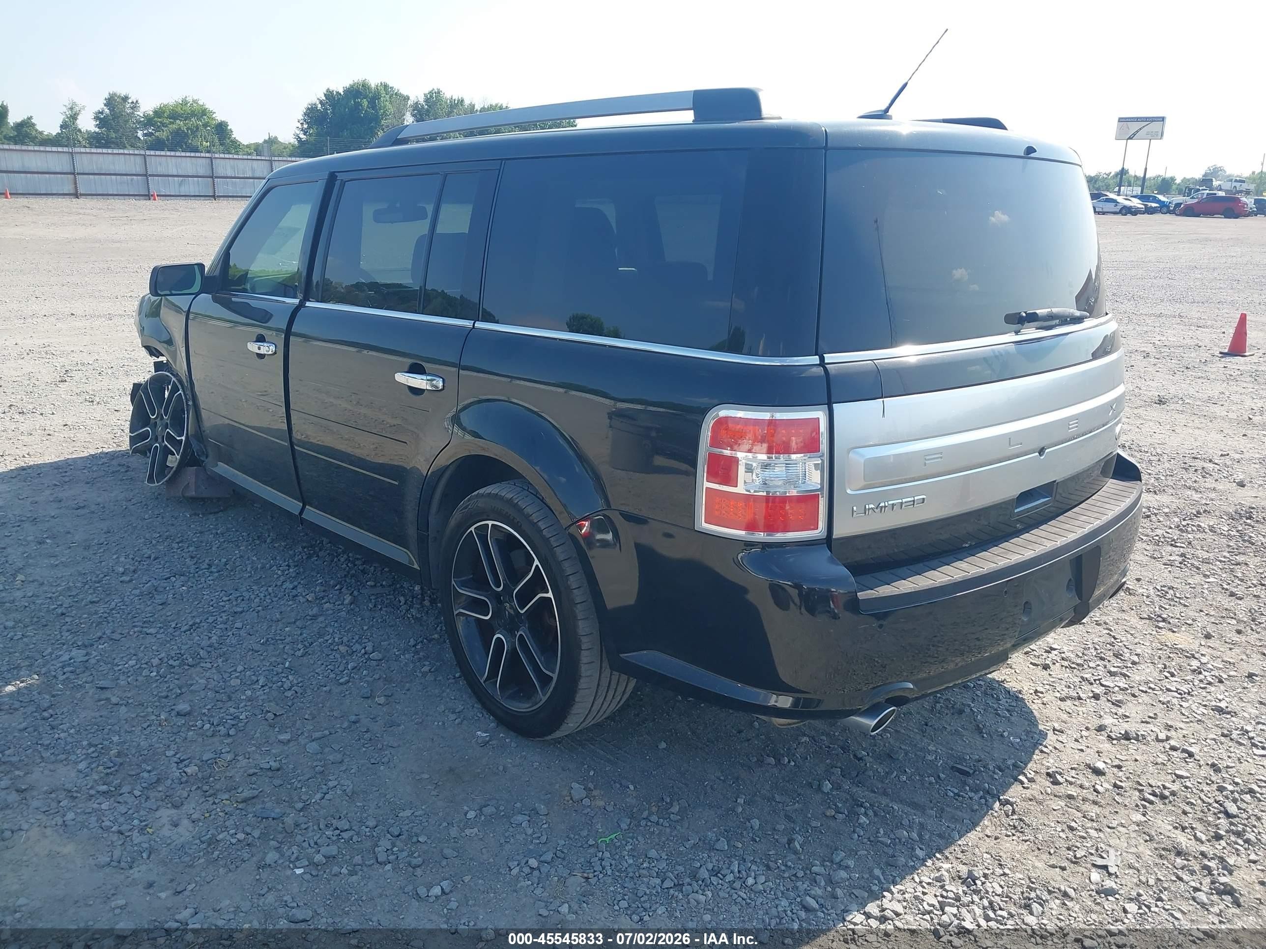 2014 Ford Flex Limited Black vin: 2FMGK5D86EBD22665