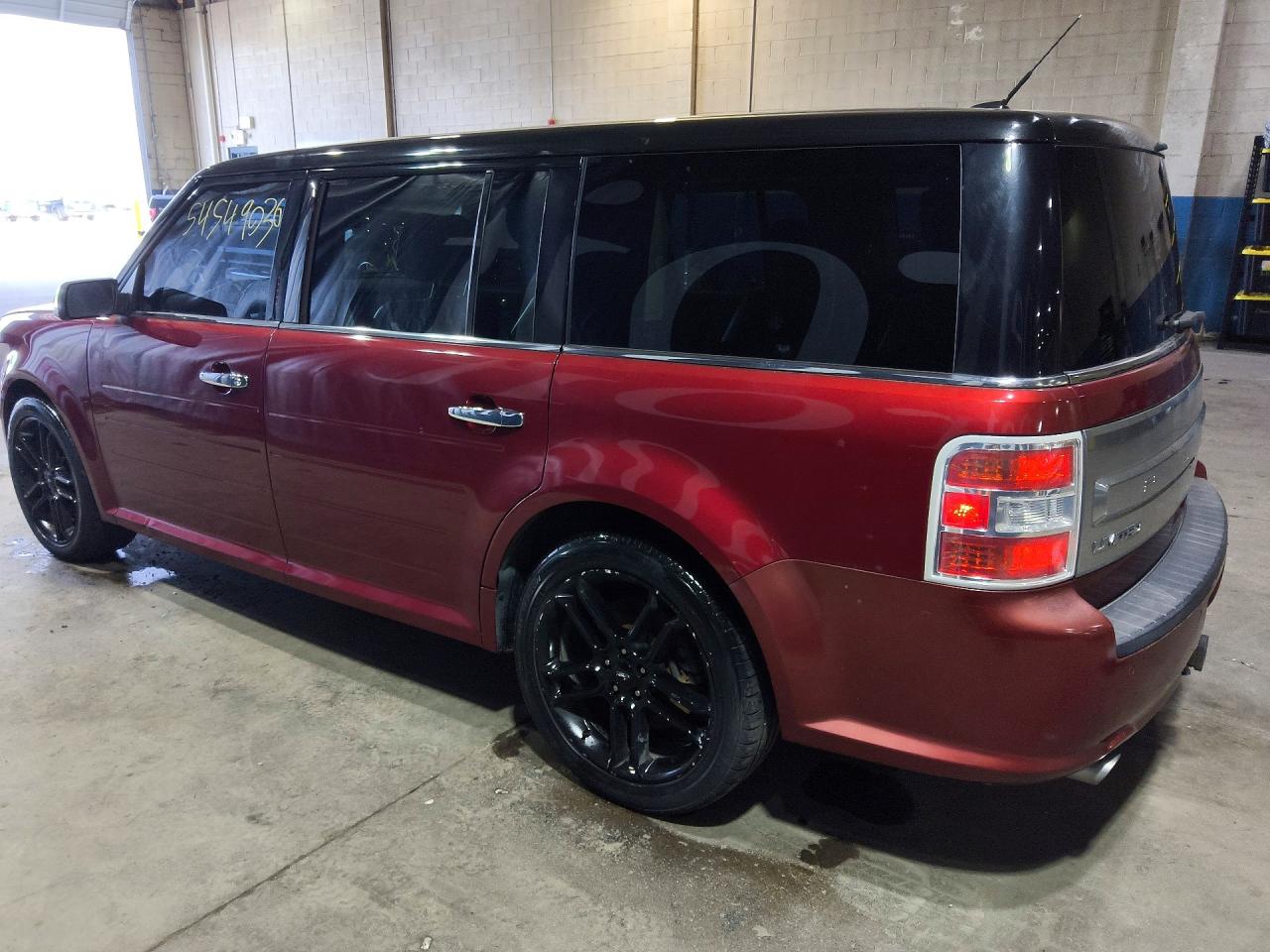 2014 Ford Flex Limited Red vin: 2FMGK5D86EBD23041