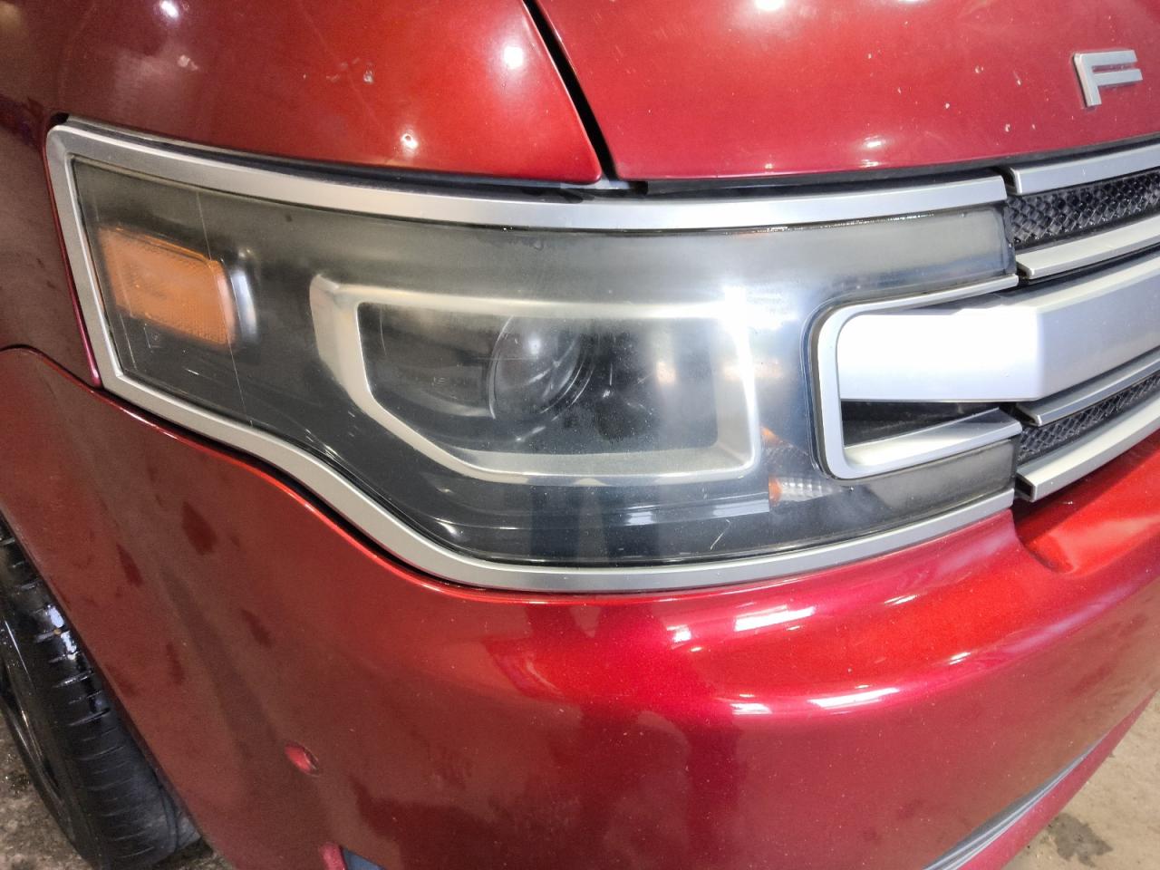 2014 Ford Flex Limited Red vin: 2FMGK5D86EBD23041 Damage: Right Head Lamp, Faded, Acceptable