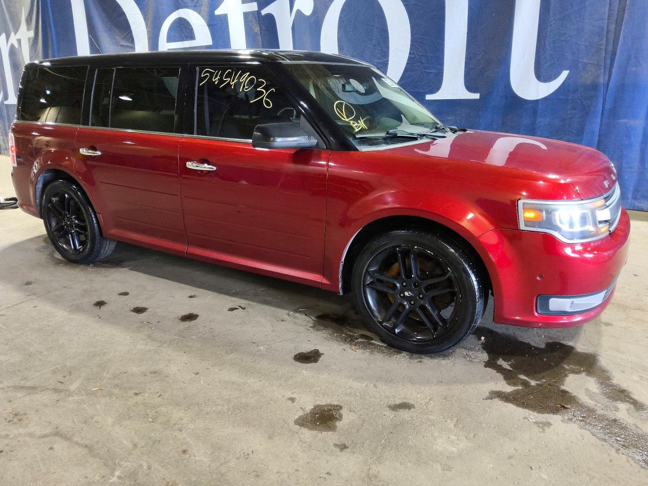 2014 Ford Flex Limited Red vin: 2FMGK5D86EBD23041