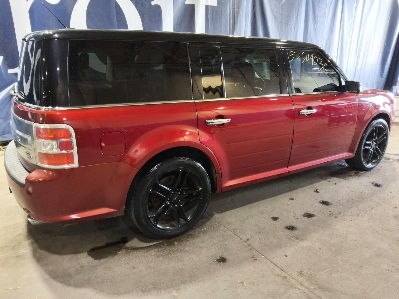 2014 Ford Flex Limited Red vin: 2FMGK5D86EBD23041